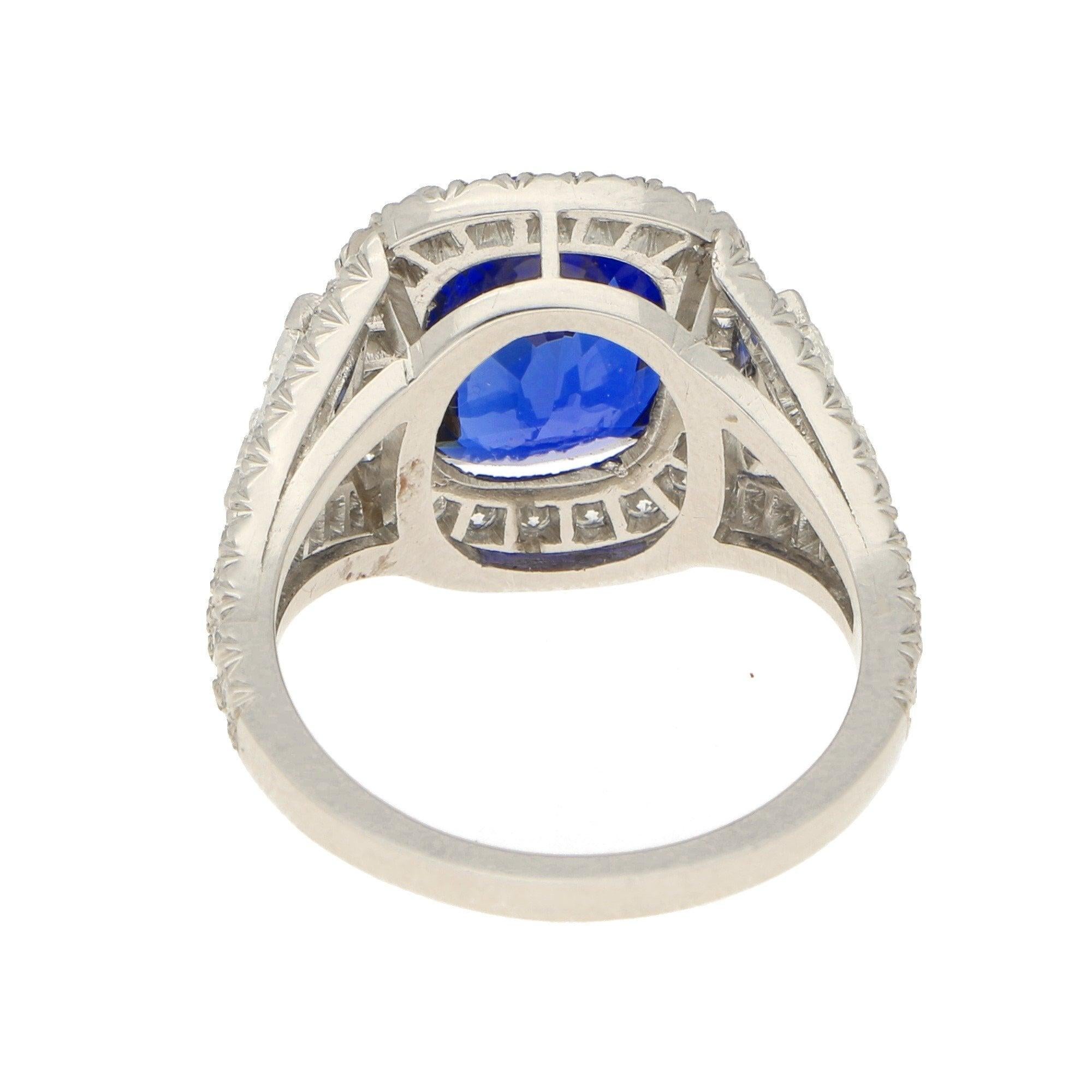 royal blue diamond ring