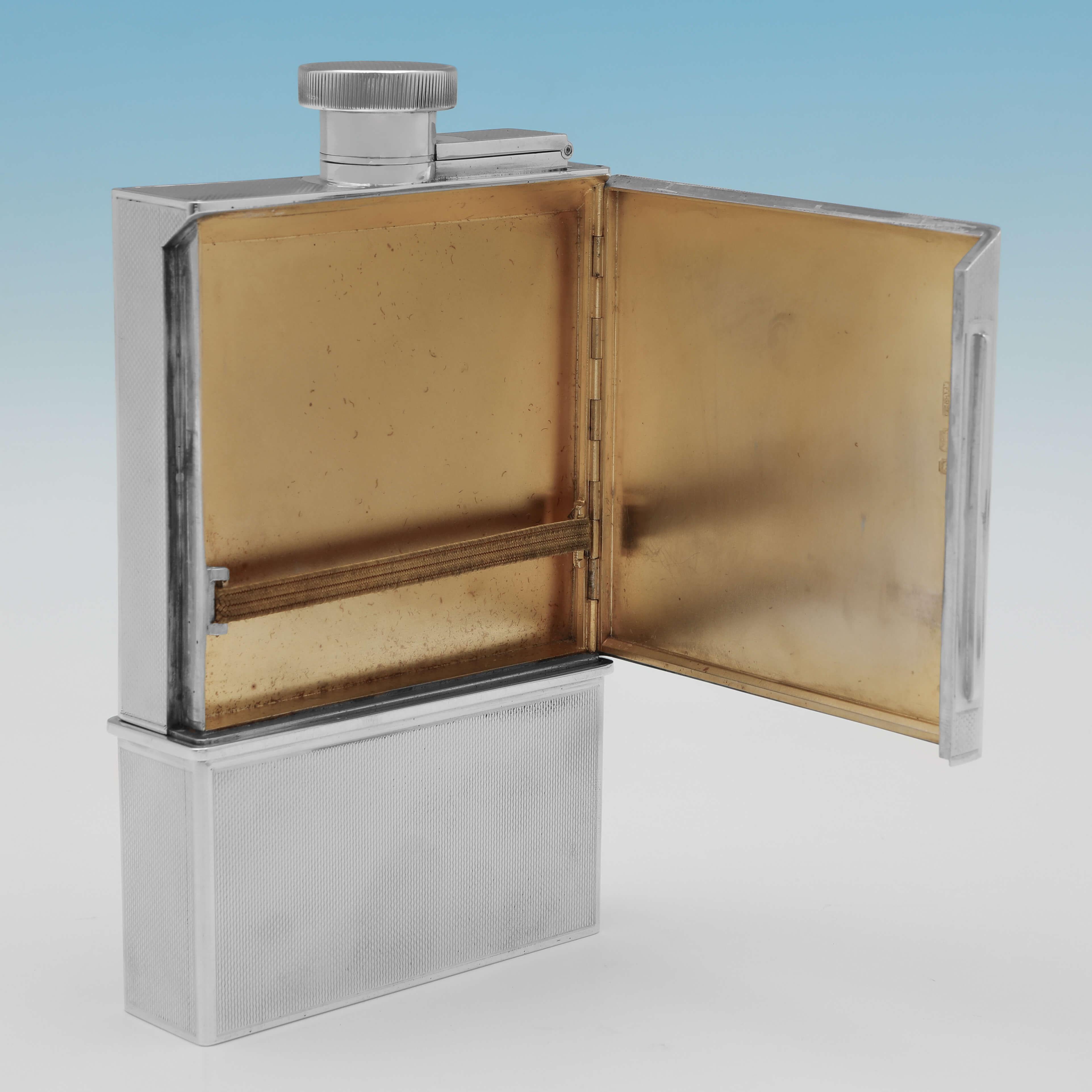 flask cigarette case
