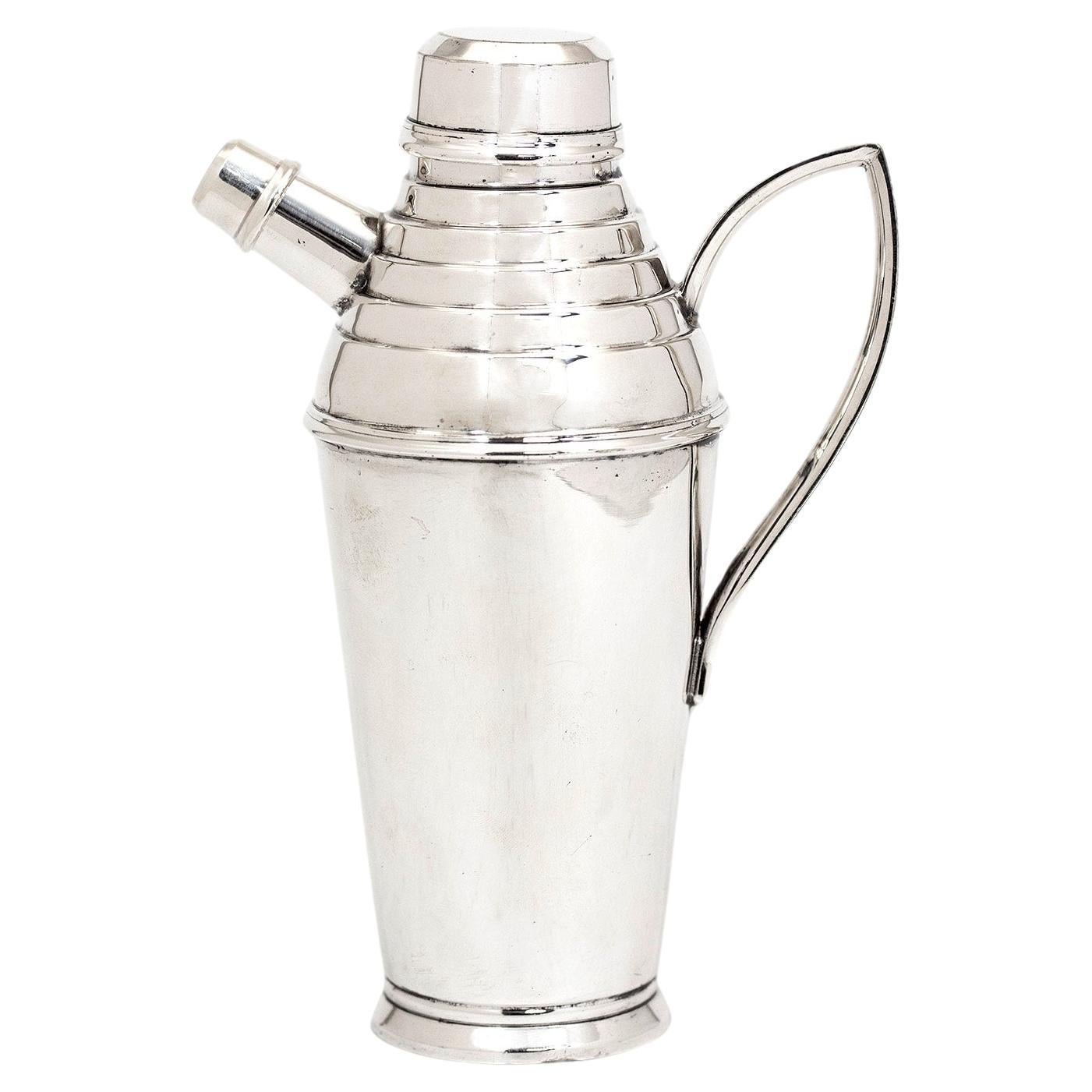 Asprey Art Deco Silver Plated Cocktail Shaker For Sale