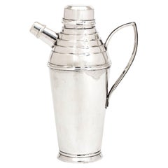 Vintage Asprey Art Deco Silver Plated Cocktail Shaker