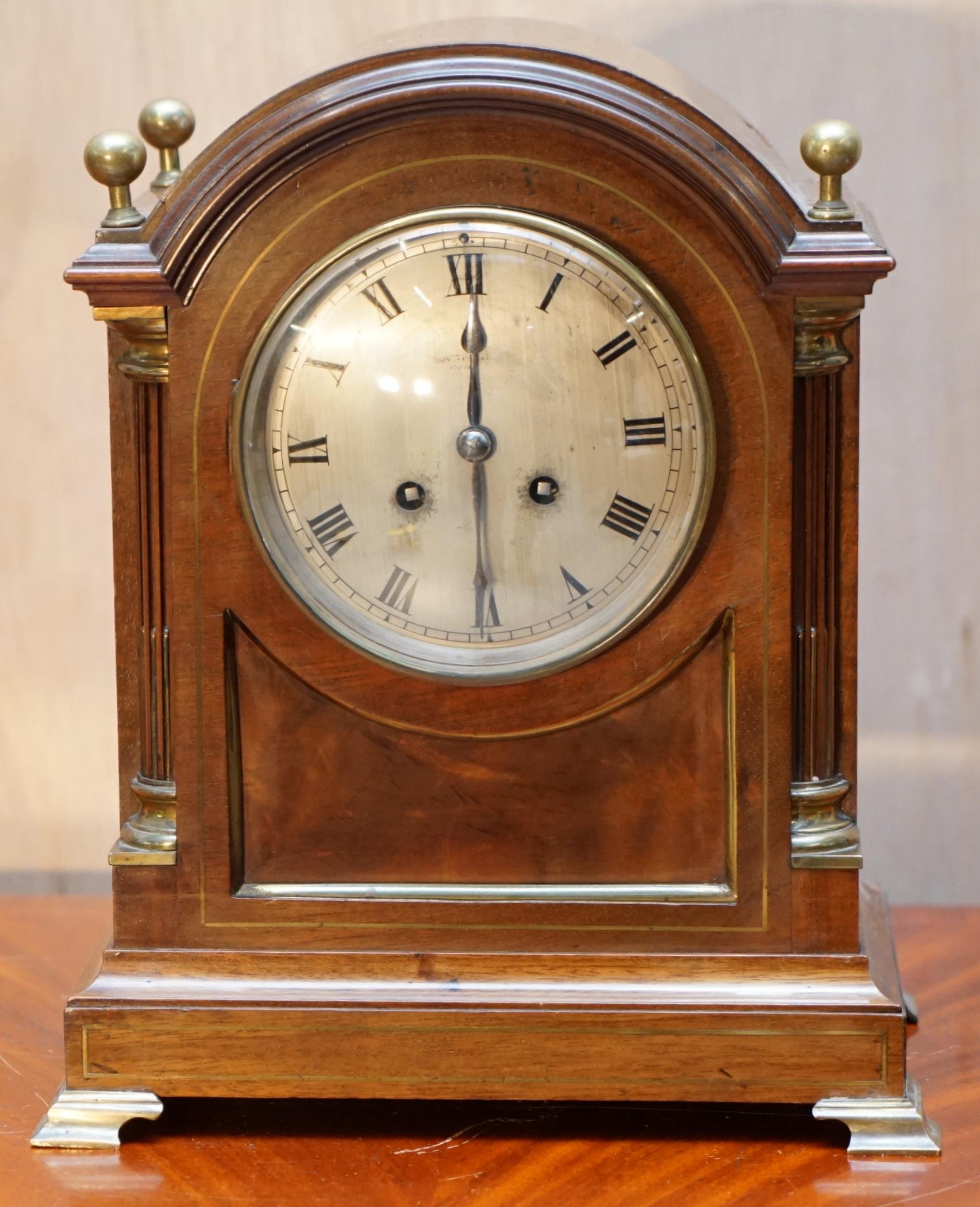 We are delighted to offer for sale this lovely Asprey Mantle clock circa 1860

A very good looking well made and decorative antique clock, I bought this as a project as there is very little that needs doing to it.

The pendulum is missing, one