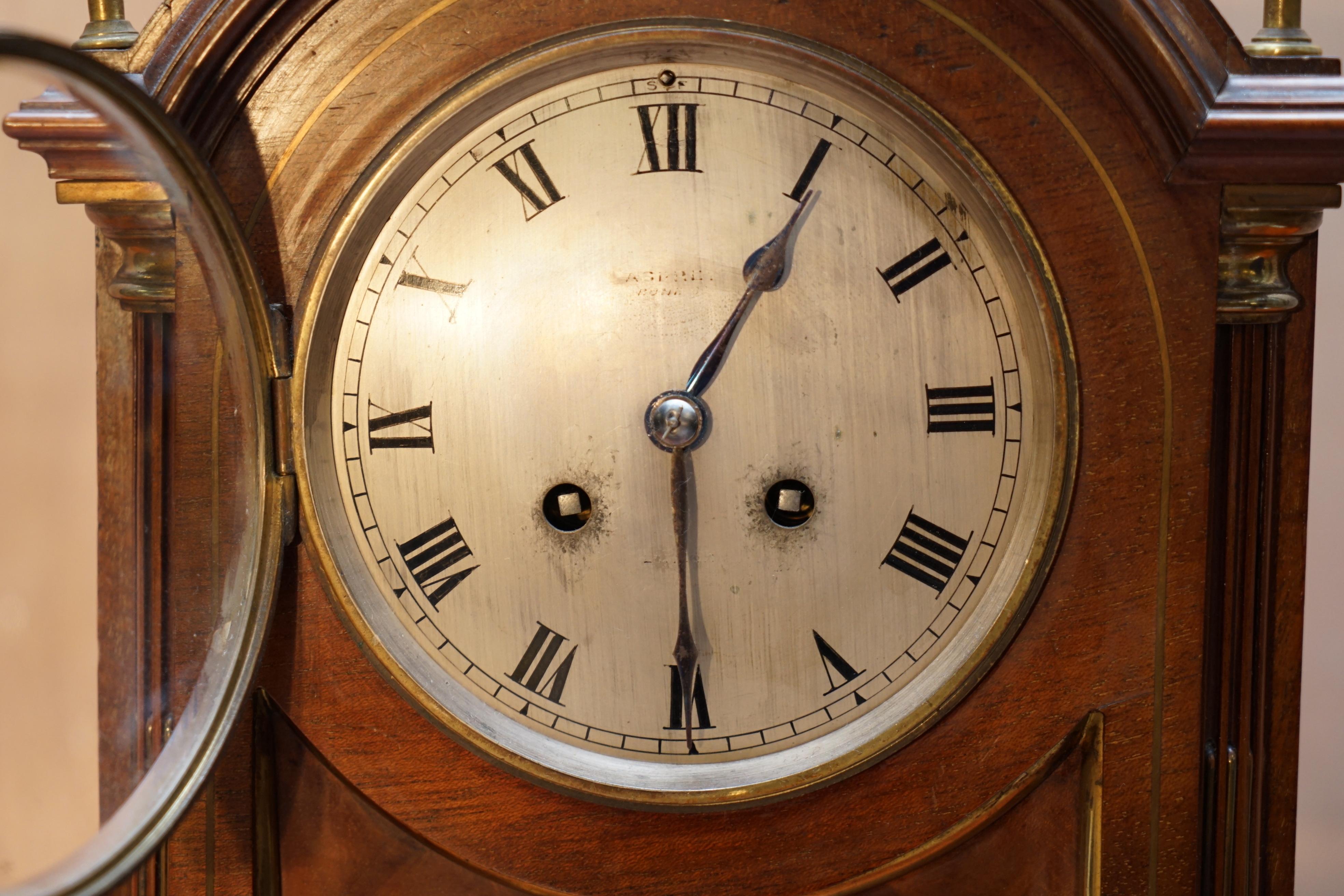 Hand-Crafted Asprey Bond Street Mantle Clock circa 1860 for Light Restoration Lovely Piece
