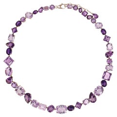 Asprey Chaos Necklace With Amethyst & Kunzite In 18k Rose Gold