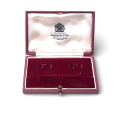 Asprey & Co. Antique Pink Leather Dress-Set Box, Circa 20th Century
