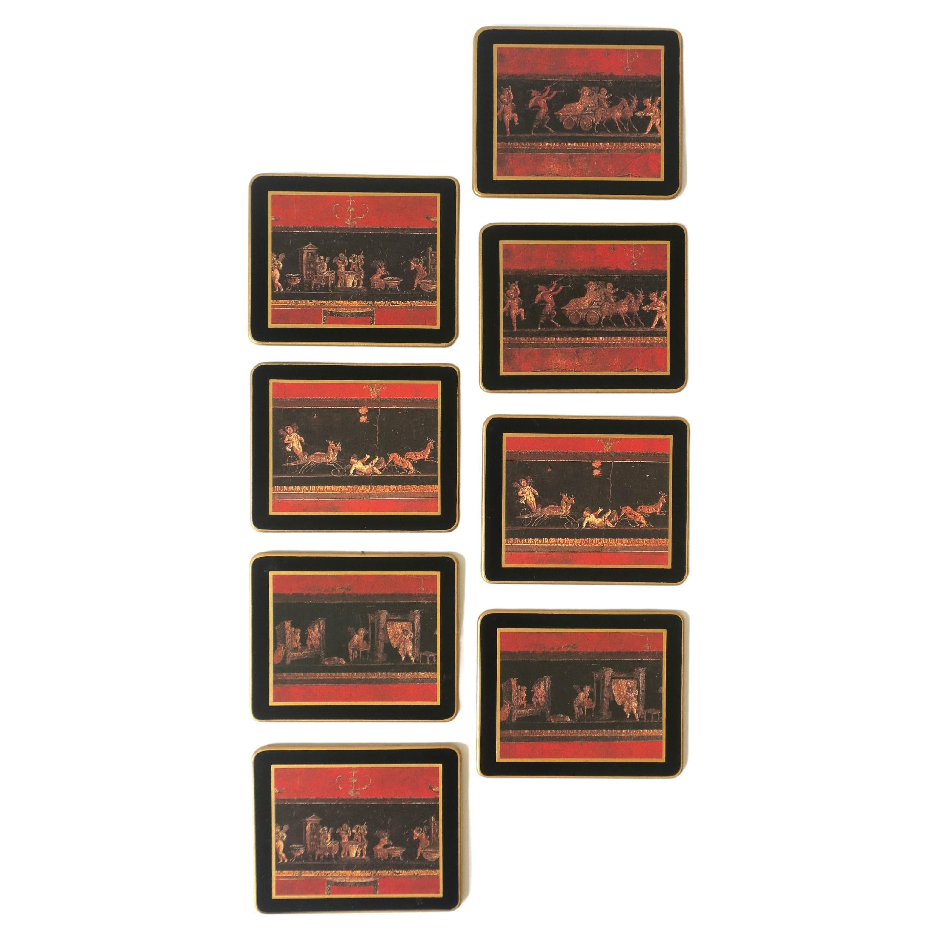Posavasos para cóctel de vino y champán Asprey & Co Diseño neoclásico, set de 8