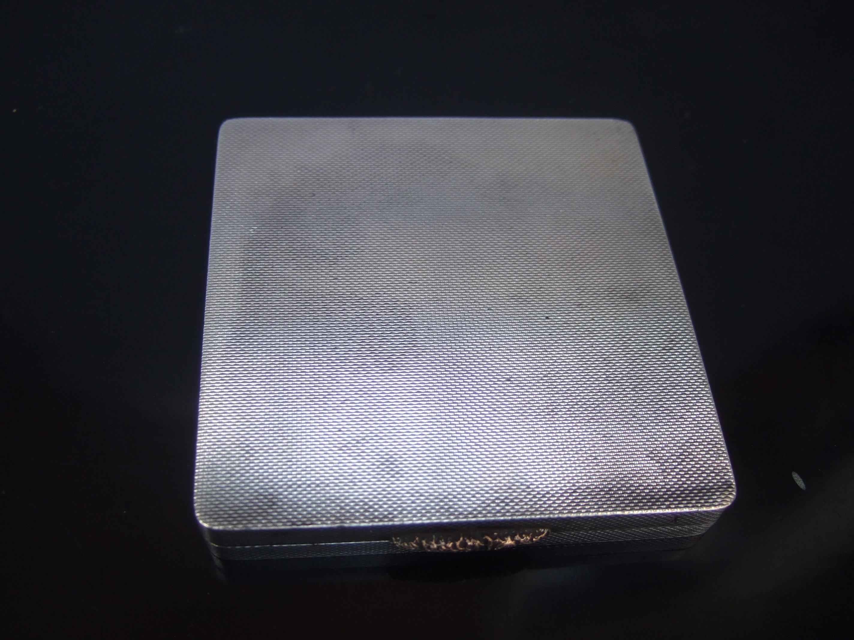 Asprey Co Ltd. Sterling Silver Opulent Art Deco Compact c 1920s For Sale 6