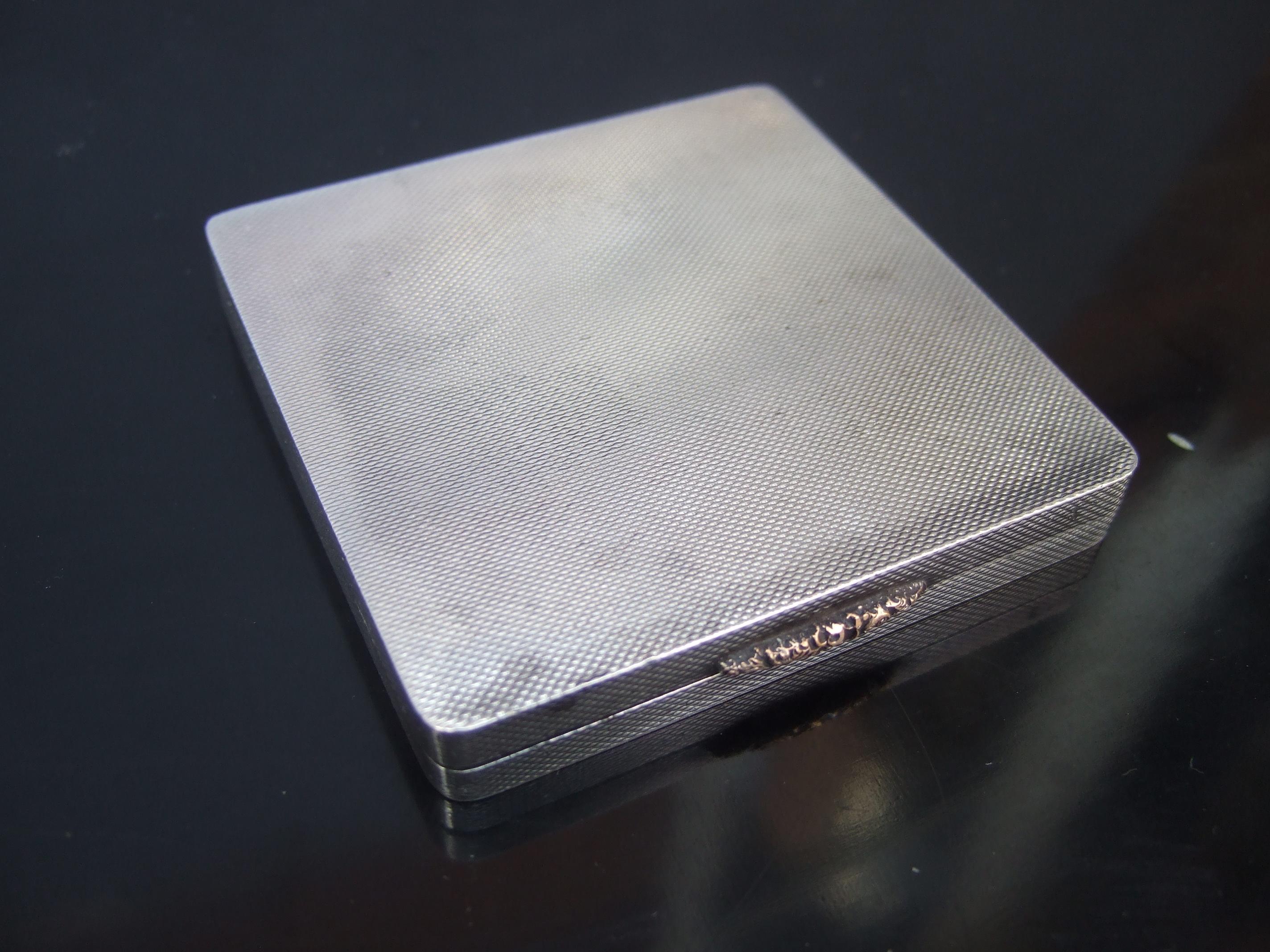 Asprey Co Ltd. Sterling Silver Opulent Art Deco Compact c 1920s For Sale 2