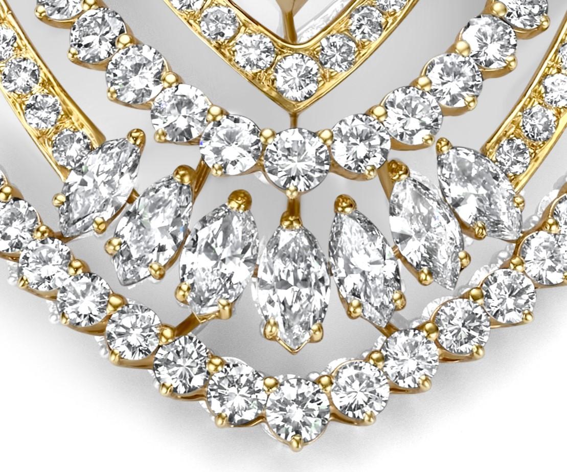 Artisan Asprey Co Necklace Pearls 10ct Diamonds, 3.6ct Heart NH Ruby, Estate Sultan Oman For Sale