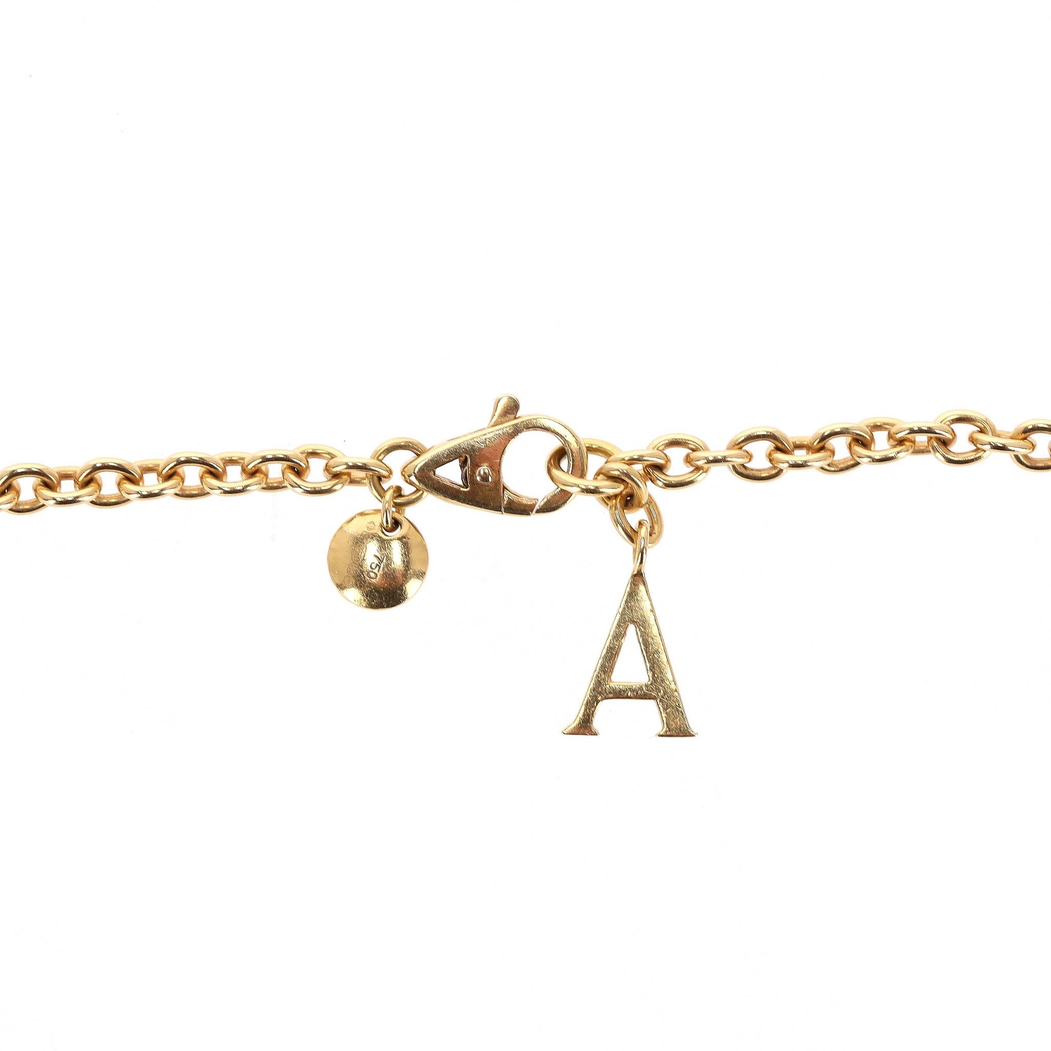 Asprey Cosmic 18k Gold Globe Pendant Necklace With Diamonds im Angebot 1