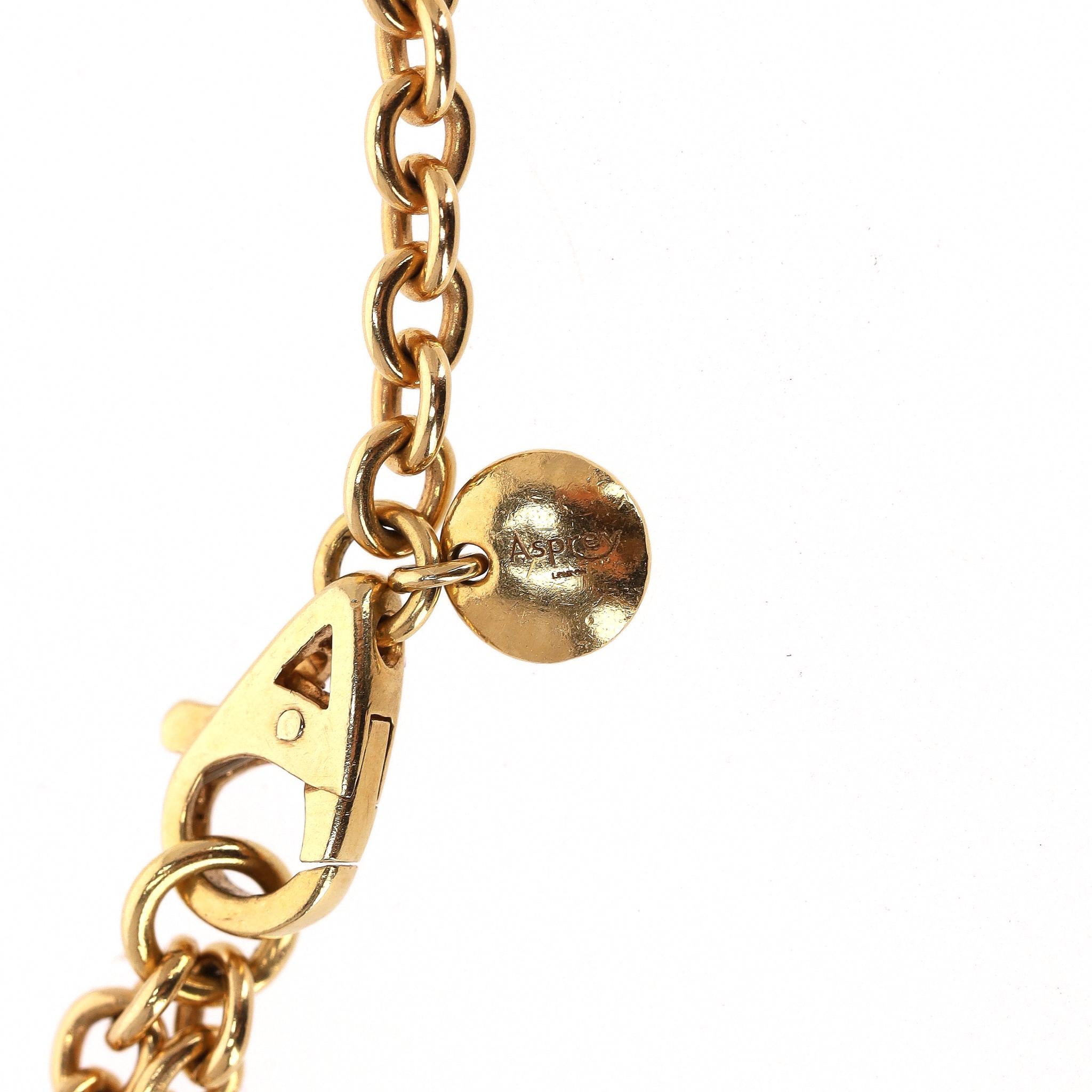 Asprey Cosmic 18k Gold Globe Pendant Necklace With Diamonds im Angebot 3