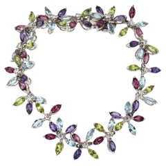 Bracciale con diamanti e semi-preziosi multicolore Collection'S di Asprey