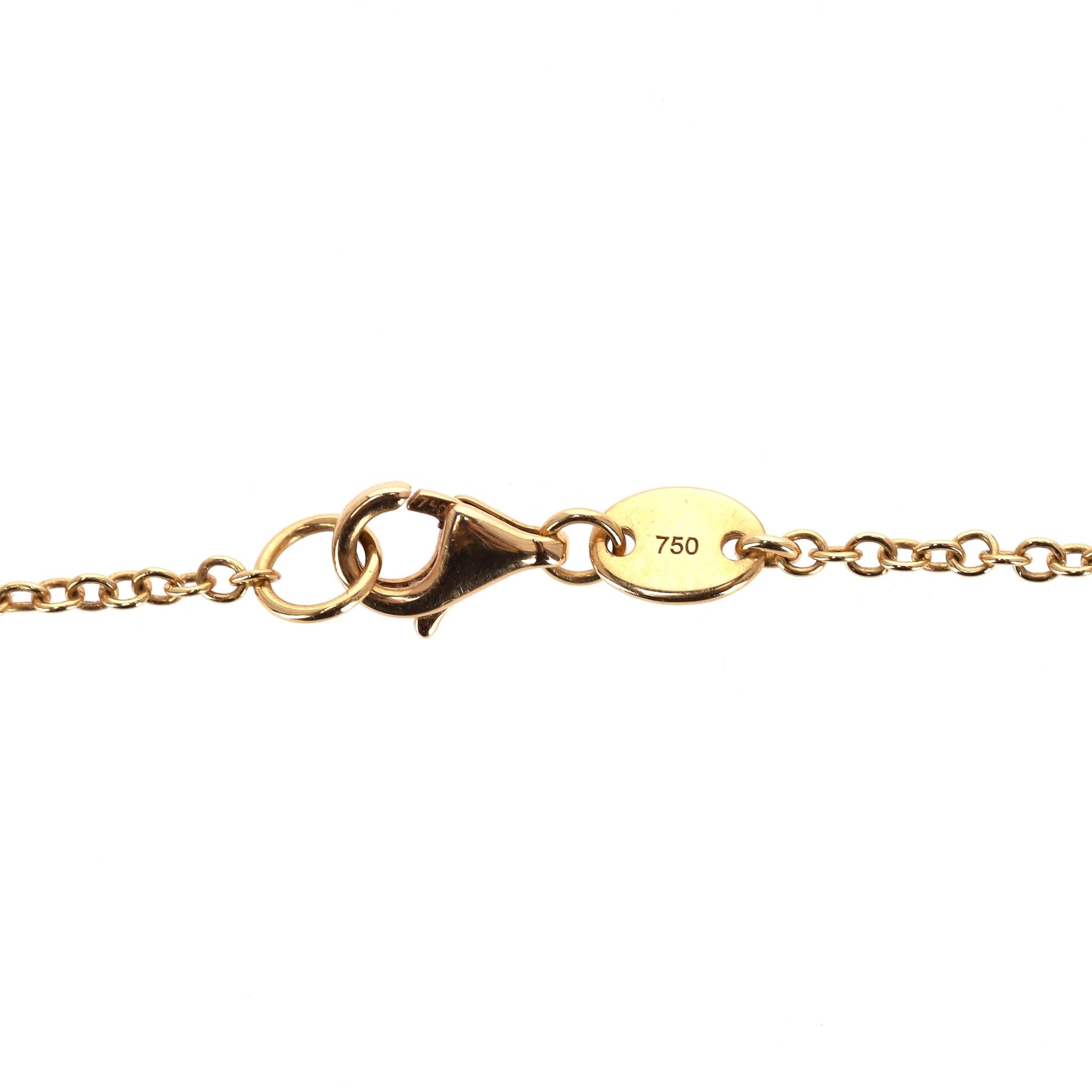 Asprey Gänseblümchen Anhänger in Gelb Saphir & Diamant mit 18k Gold Halskette im Angebot 1