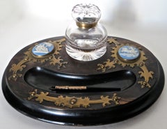 Asprey Desk Set and Document Holder, English, circa 1875