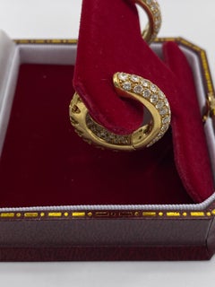 Asprey Diamond 2.00 Carat Hoop Earrings