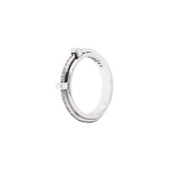 Asprey Diamond and 18 Carat White Gold Spinning Full Eternity Ring