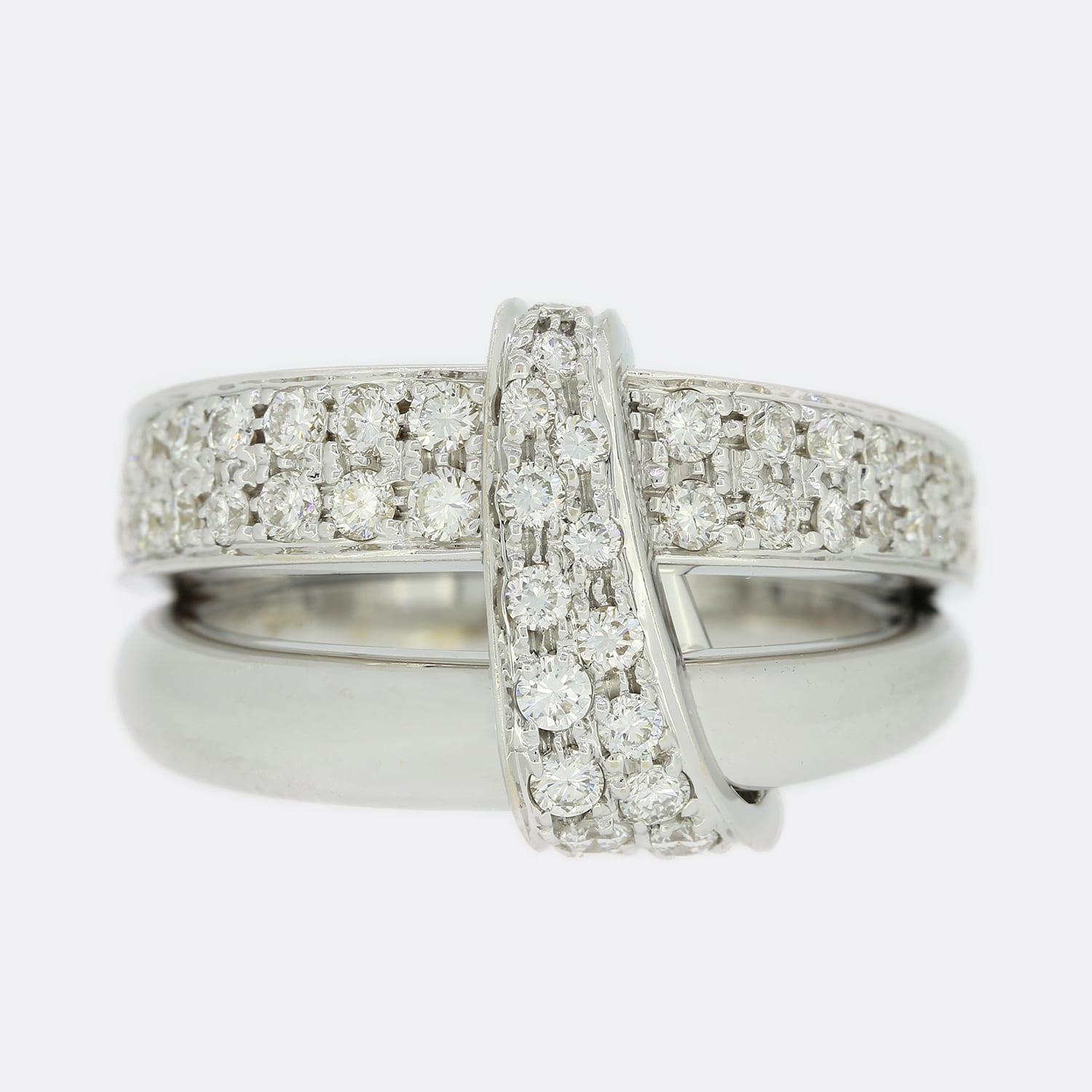 Asprey Diamond Ring In Good Condition For Sale In London, GB