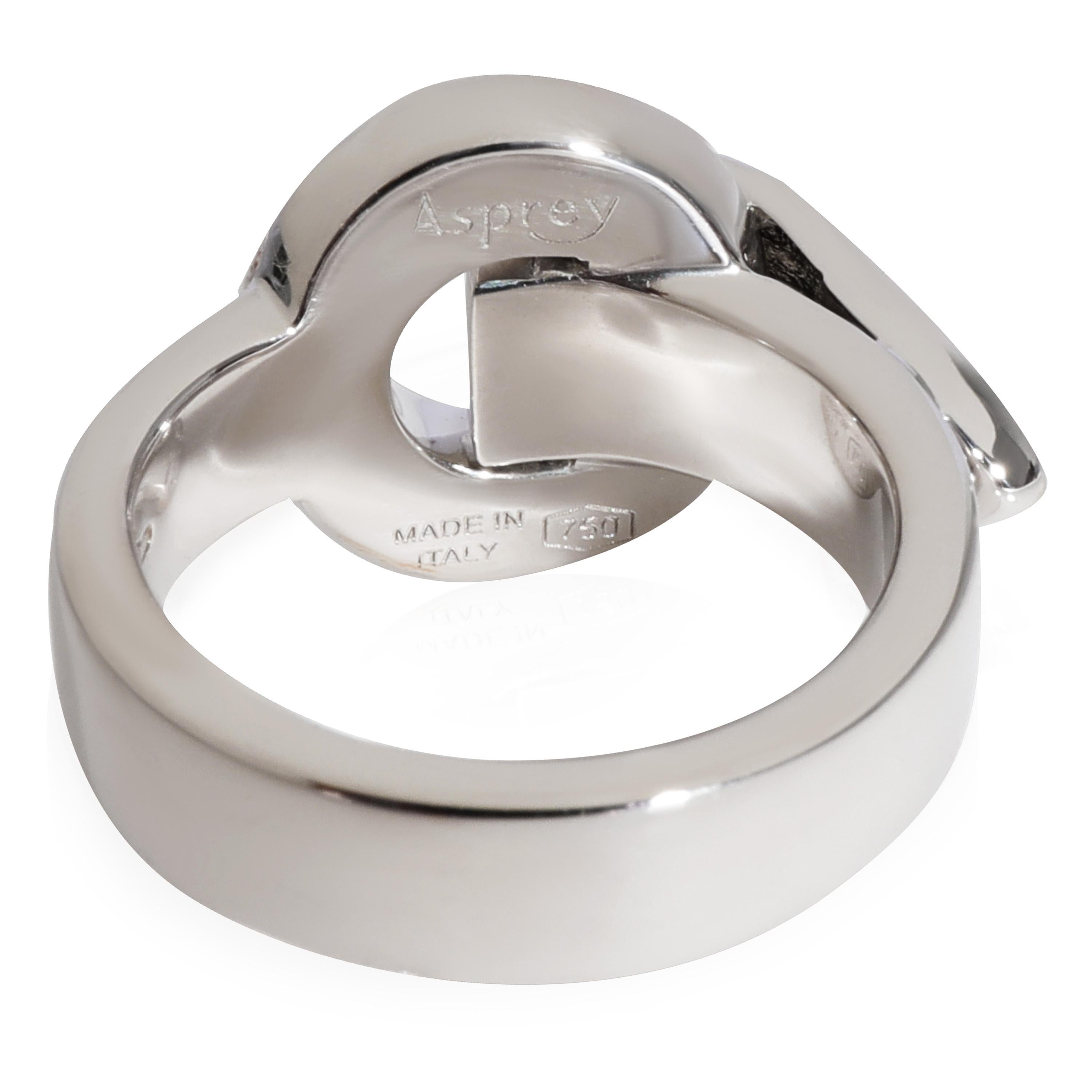 Asprey Diamant-Ring aus 18k Weißgold 0,2 CTW im Zustand „Hervorragend“ im Angebot in New York, NY