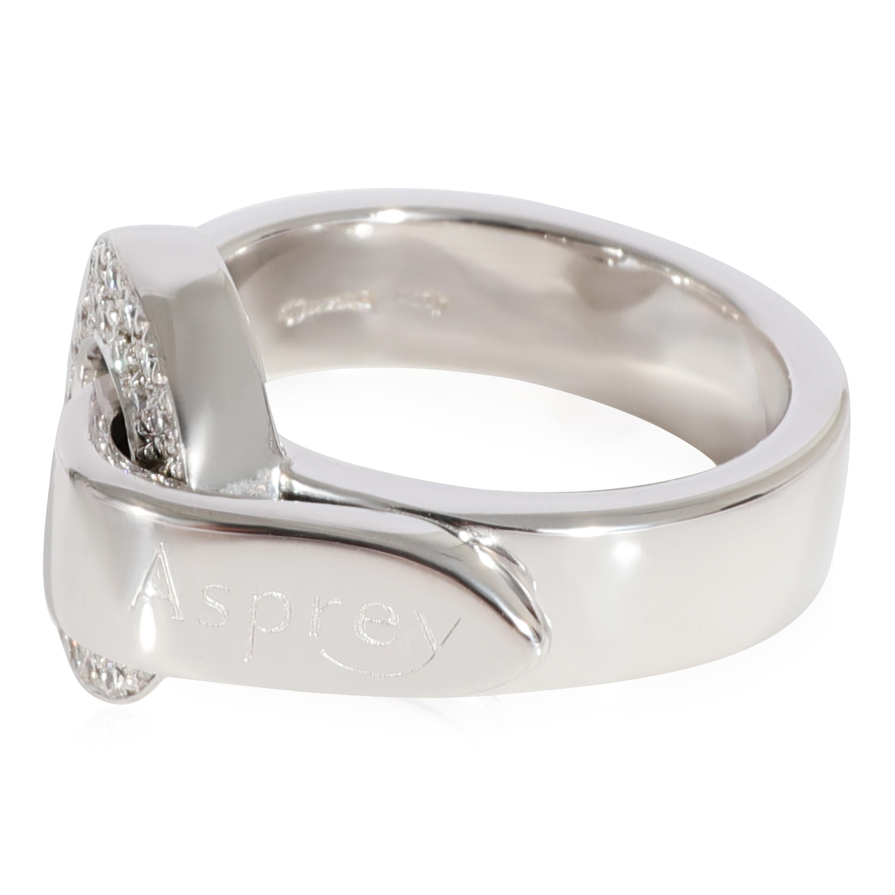 Asprey Diamant-Ring aus 18k Weißgold 0,2 CTW Damen im Angebot