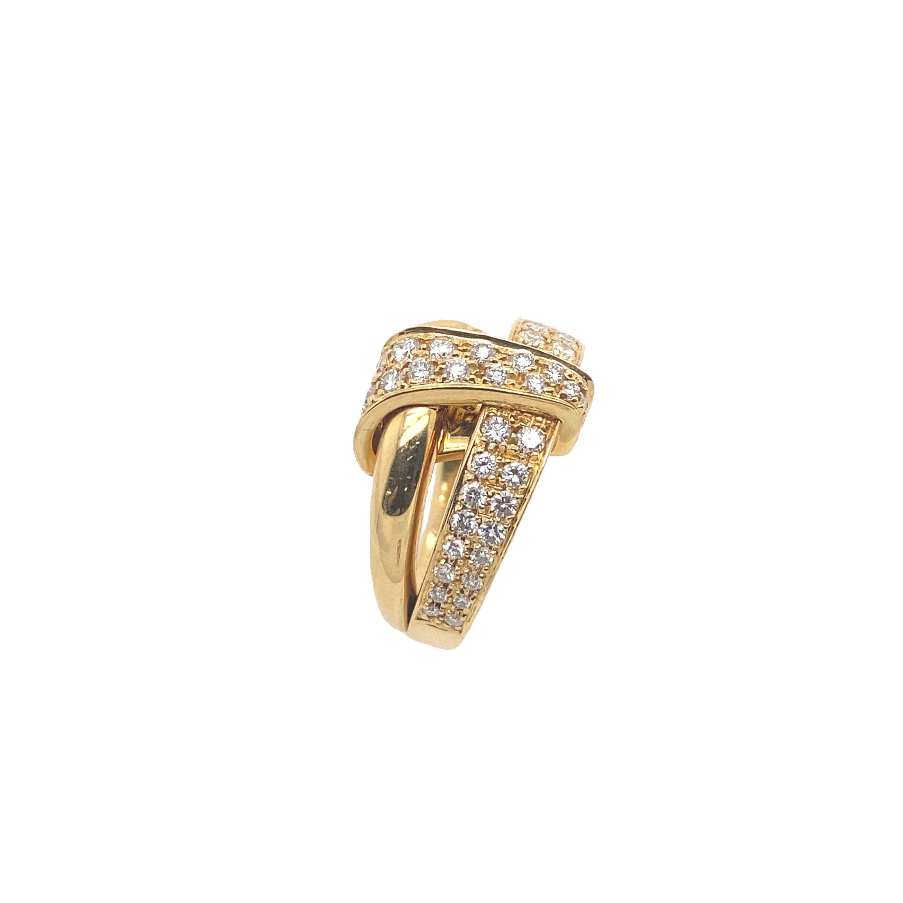  This Asprey Diamond ring is stunning and would make a wonderful gift for someone special.  Covered in 0.65ct of natural round brilliant cut diamonds and crafted from 18ct yellow gold,  this ring will be a treasured possession for many years to
