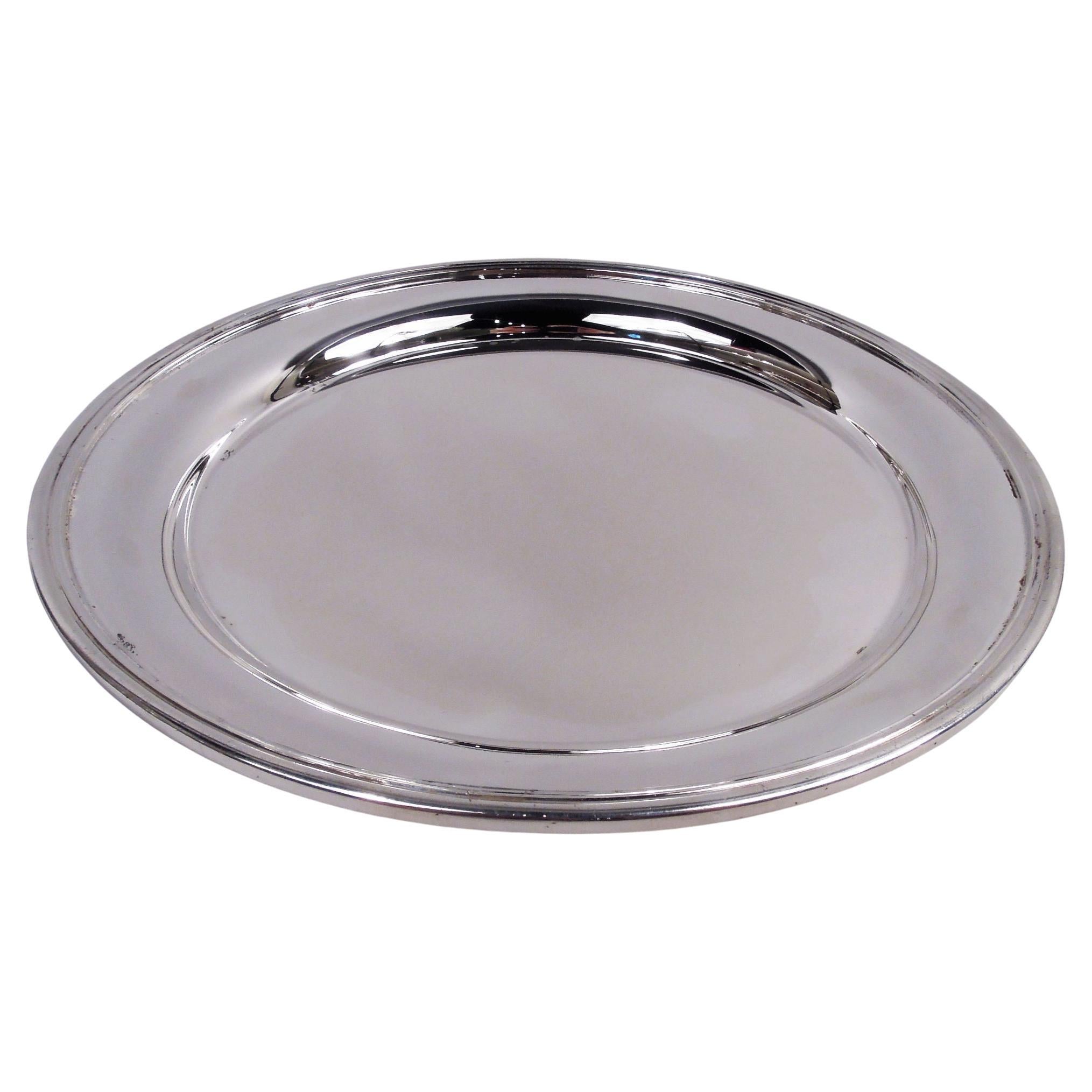 Vassoio moderno in argento Sterling di Asprey & Garrard