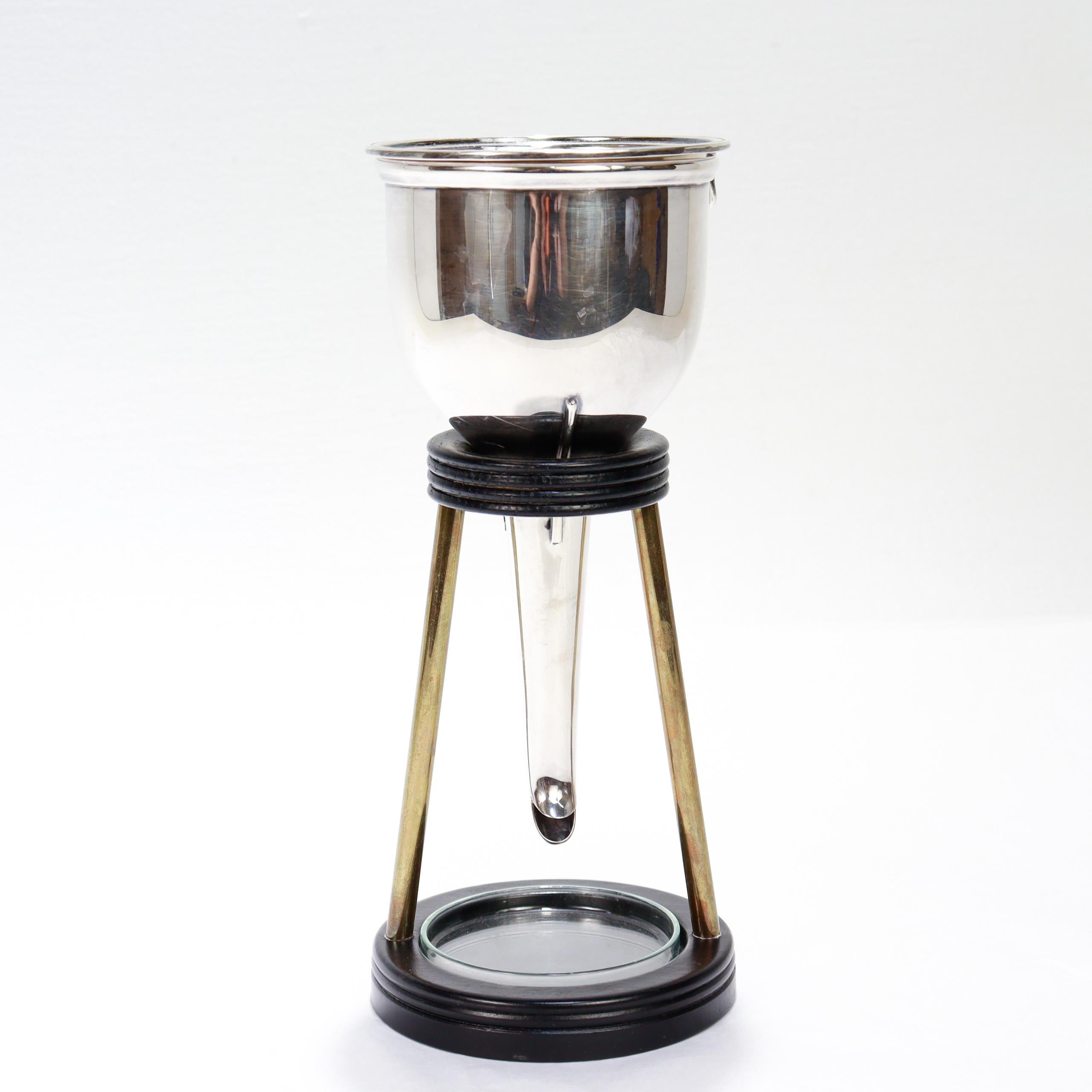Asprey & Garrard Sterling Silber Weintrichter mit Ständer, 2000 (Moderne) im Angebot