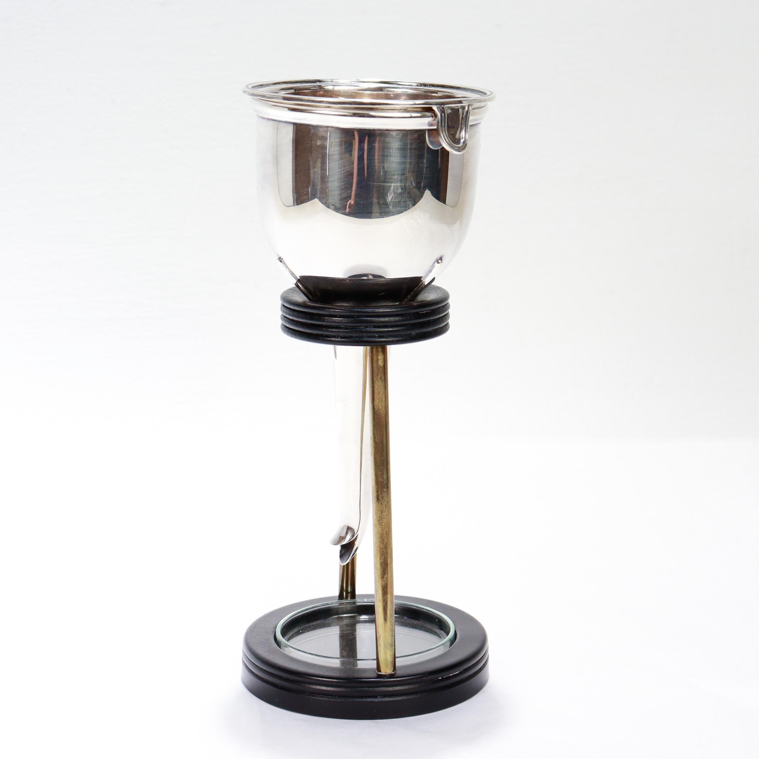 Asprey & Garrard Sterling Silber Weintrichter mit Ständer, 2000 (Britisch) im Angebot