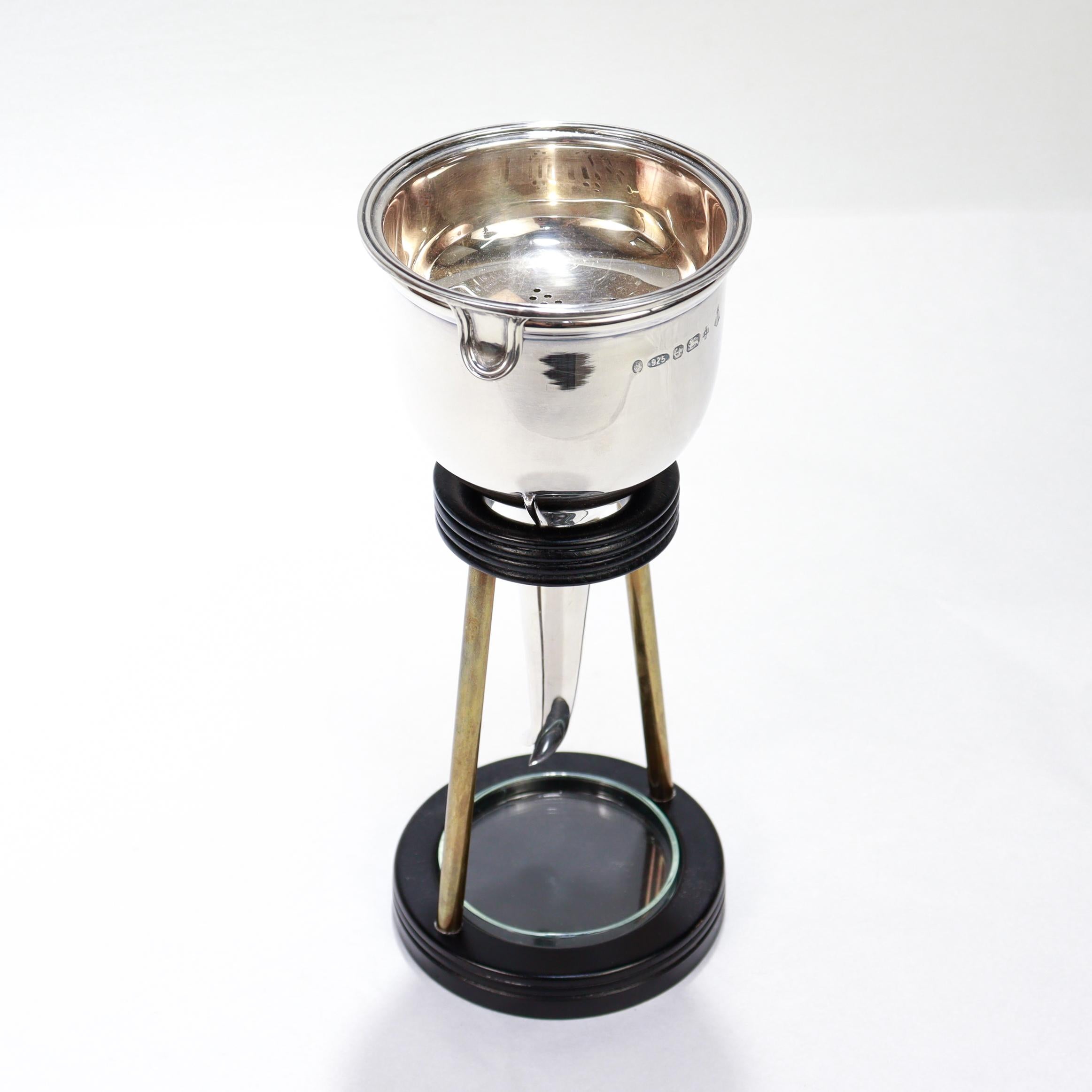 Asprey & Garrard Sterling Silber Weintrichter mit Ständer, 2000 im Zustand „Gut“ im Angebot in Philadelphia, PA