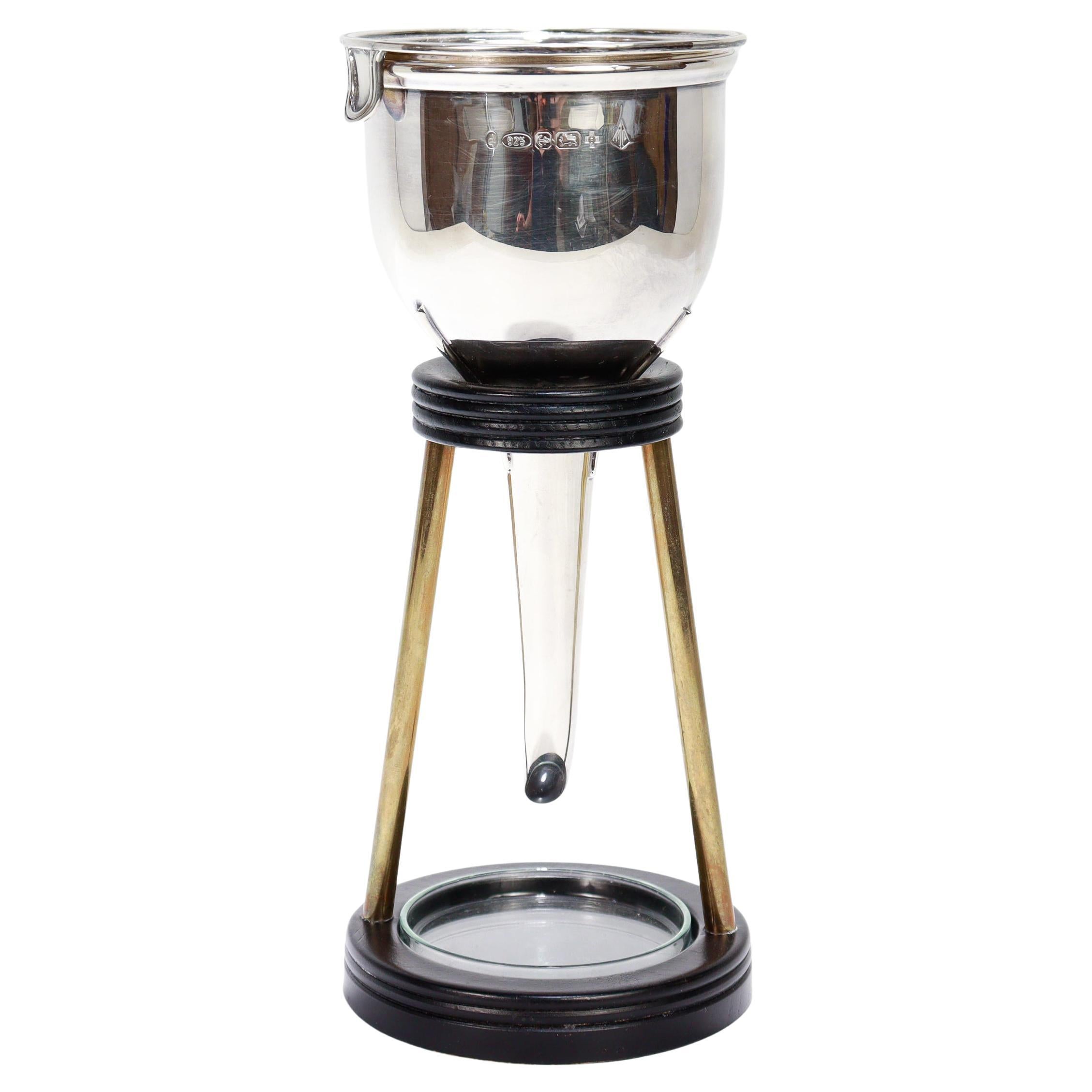 Asprey & Garrard Sterling Silber Weintrichter mit Ständer, 2000 im Angebot