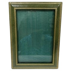 Asprey Green Gilt Leather Frame