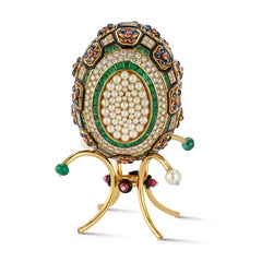 Objeto de escritorio Asprey Huevo enjoyado