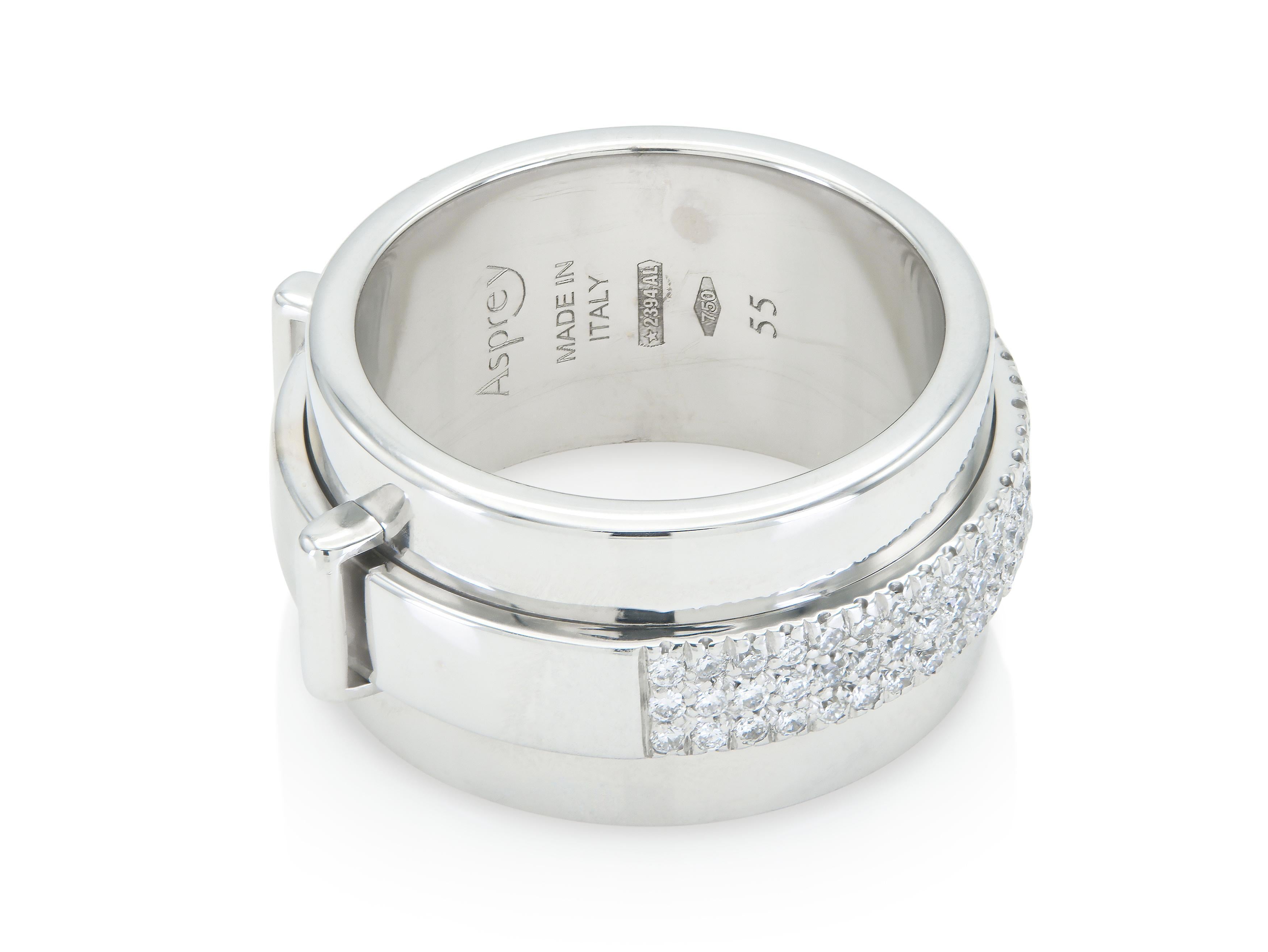 Anillo Asprey Keria con diamantes en Bueno estado para la venta en New York, NY