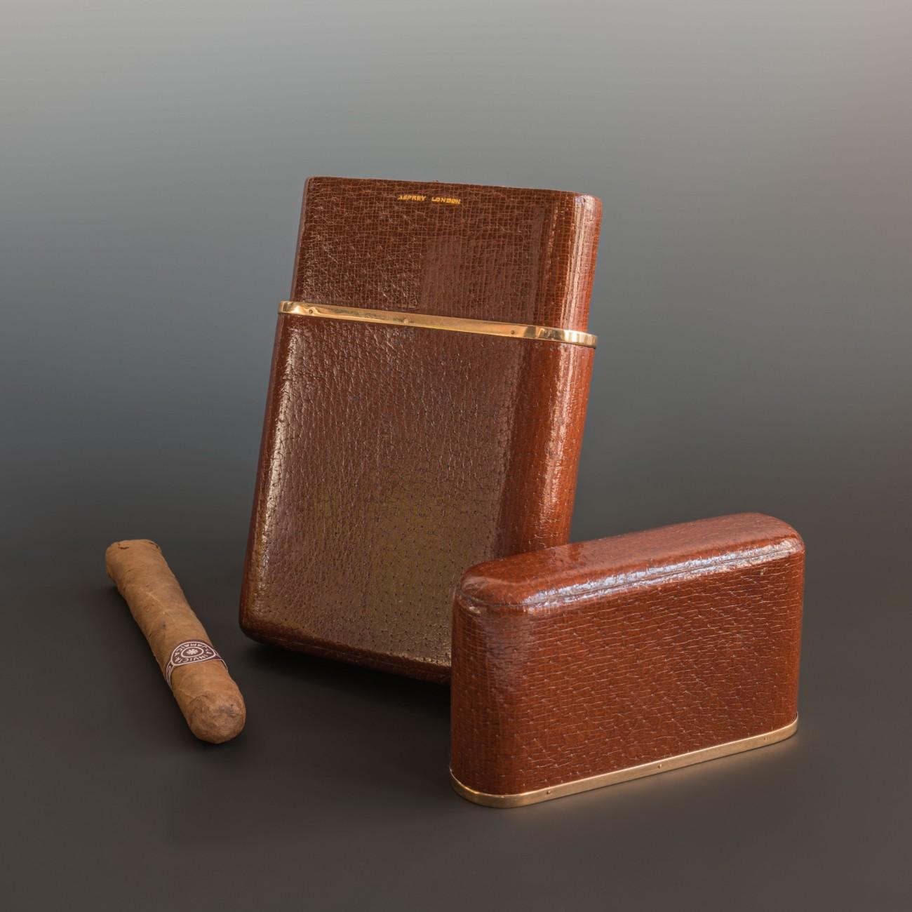Asprey Leather Cigar Case, circa 1930 1