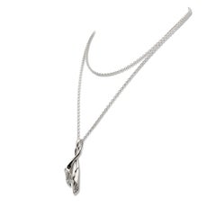 Asprey 'Lily' White Gold and Diamond Pendant Necklace