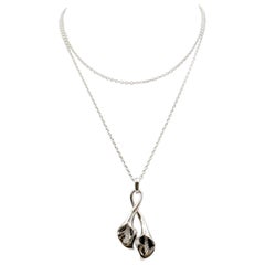 Asprey 'Lily' White Gold and Diamond Pendant Necklace