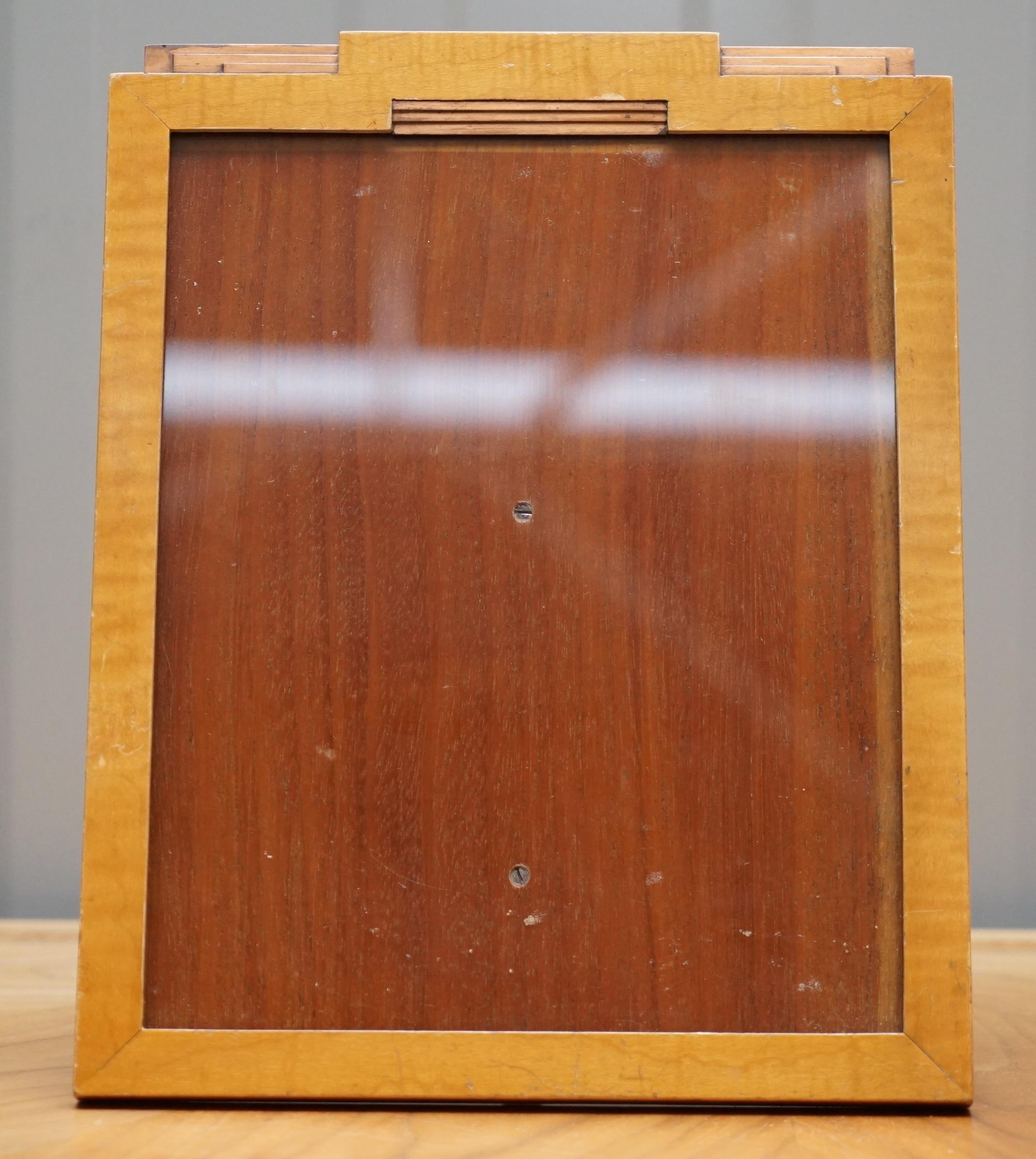 We are delighted to offer for sale this stunning Vintage American Art Deco satinwood picture frame from Asprey London

All were purchased from Asprey London, this one is stamped to the back

This is based on the American Art deco grand buildings