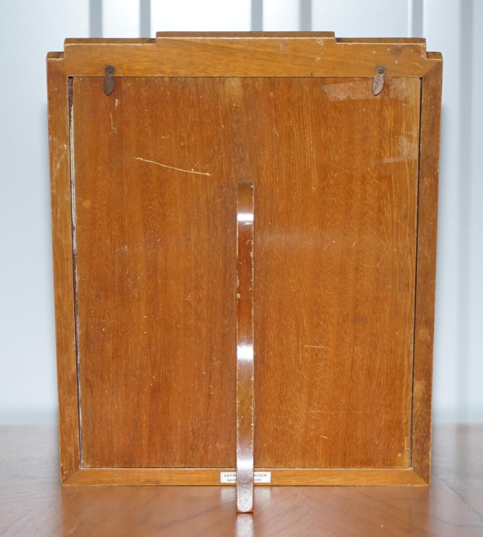 Asprey London American Art Deco Satinwood Table Picture Frame Exceptional Piece For Sale 2