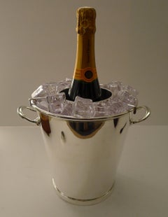 Asprey, London - Art Deco Two Piece Champagne Bucket / Wine Cooler