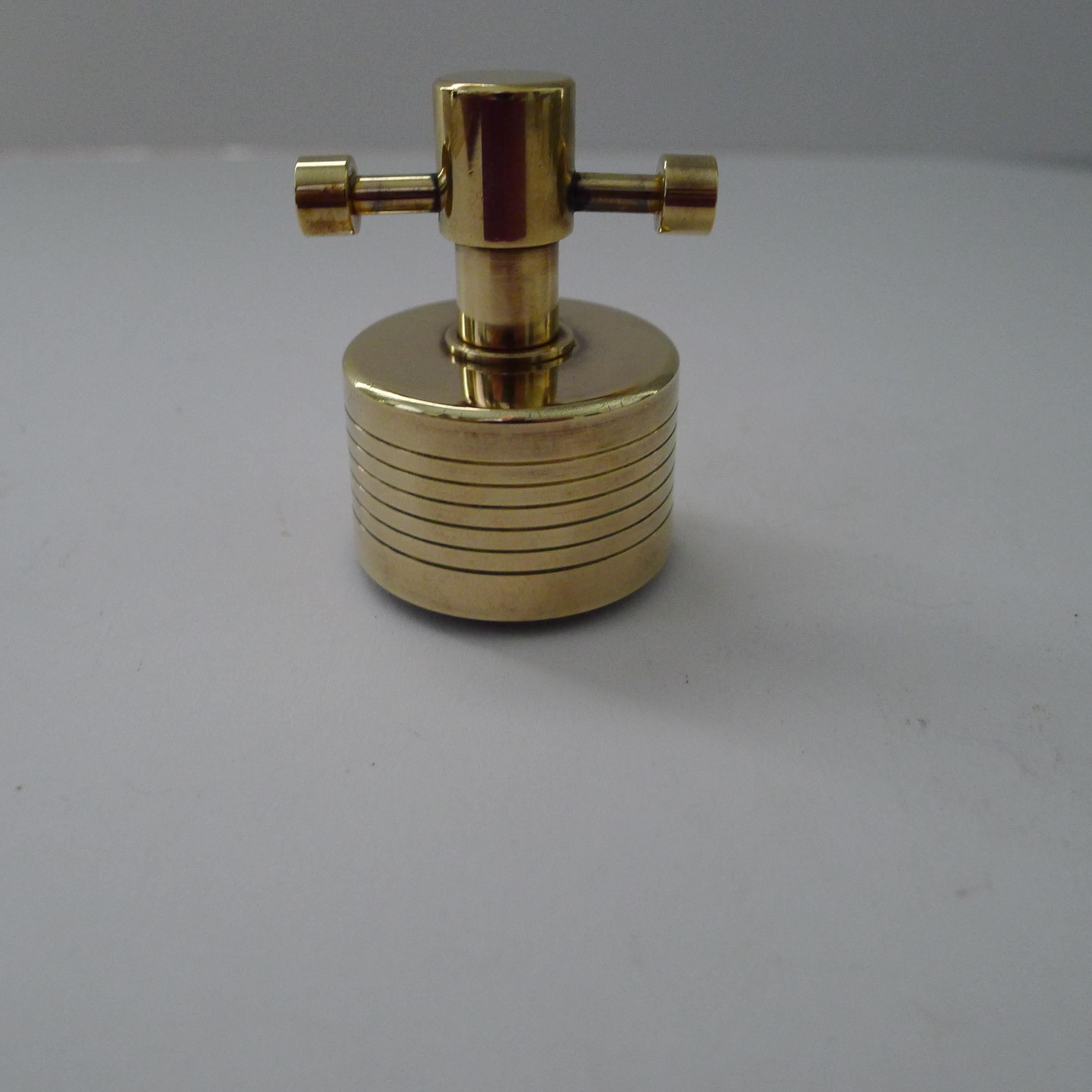 Asprey, London - Sello para botella de vino/champán chapado en oro fino en venta 2