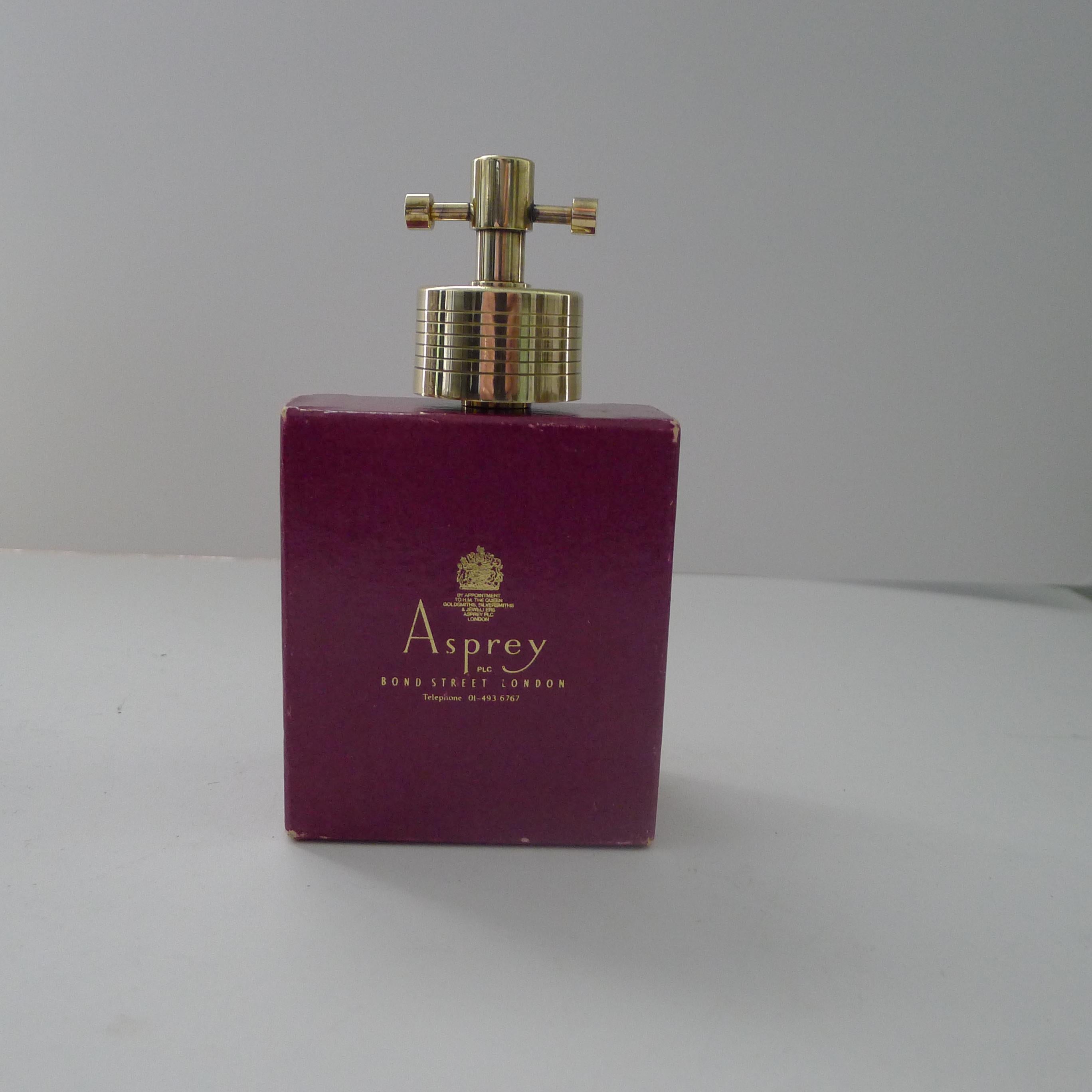 Asprey, London - Sello para botella de vino/champán chapado en oro fino en venta 4
