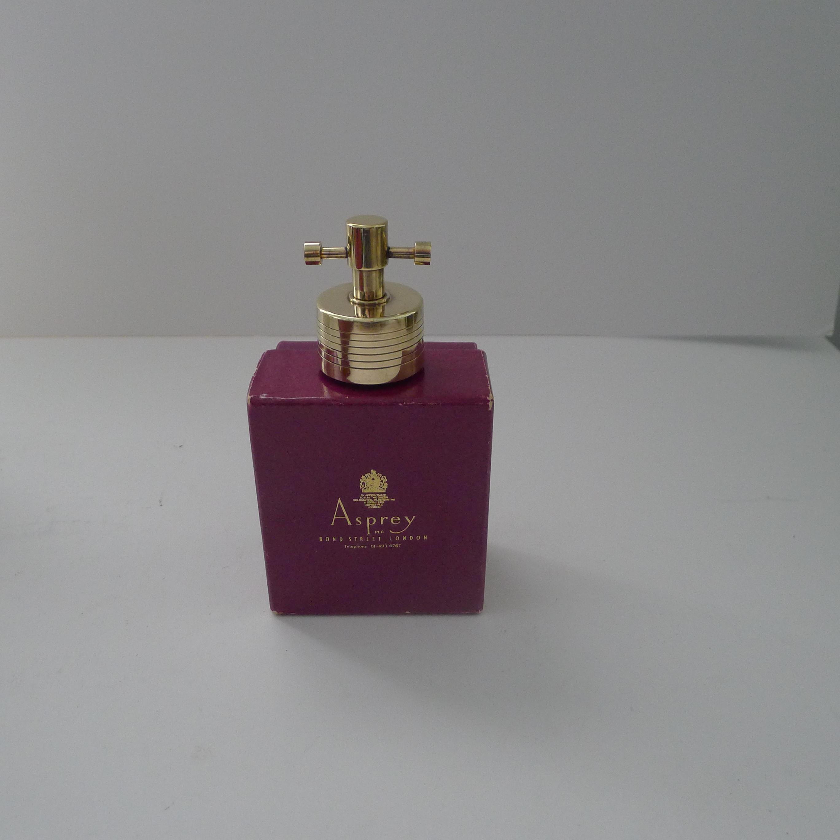 Asprey, London - Sello para botella de vino/champán chapado en oro fino en venta 5