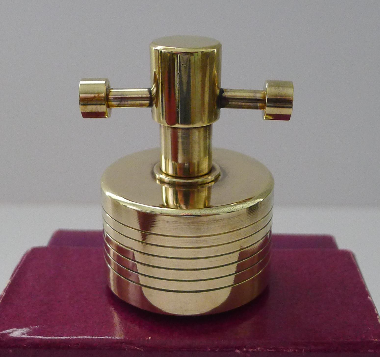 Asprey, London - Sello para botella de vino/champán chapado en oro fino en venta 8