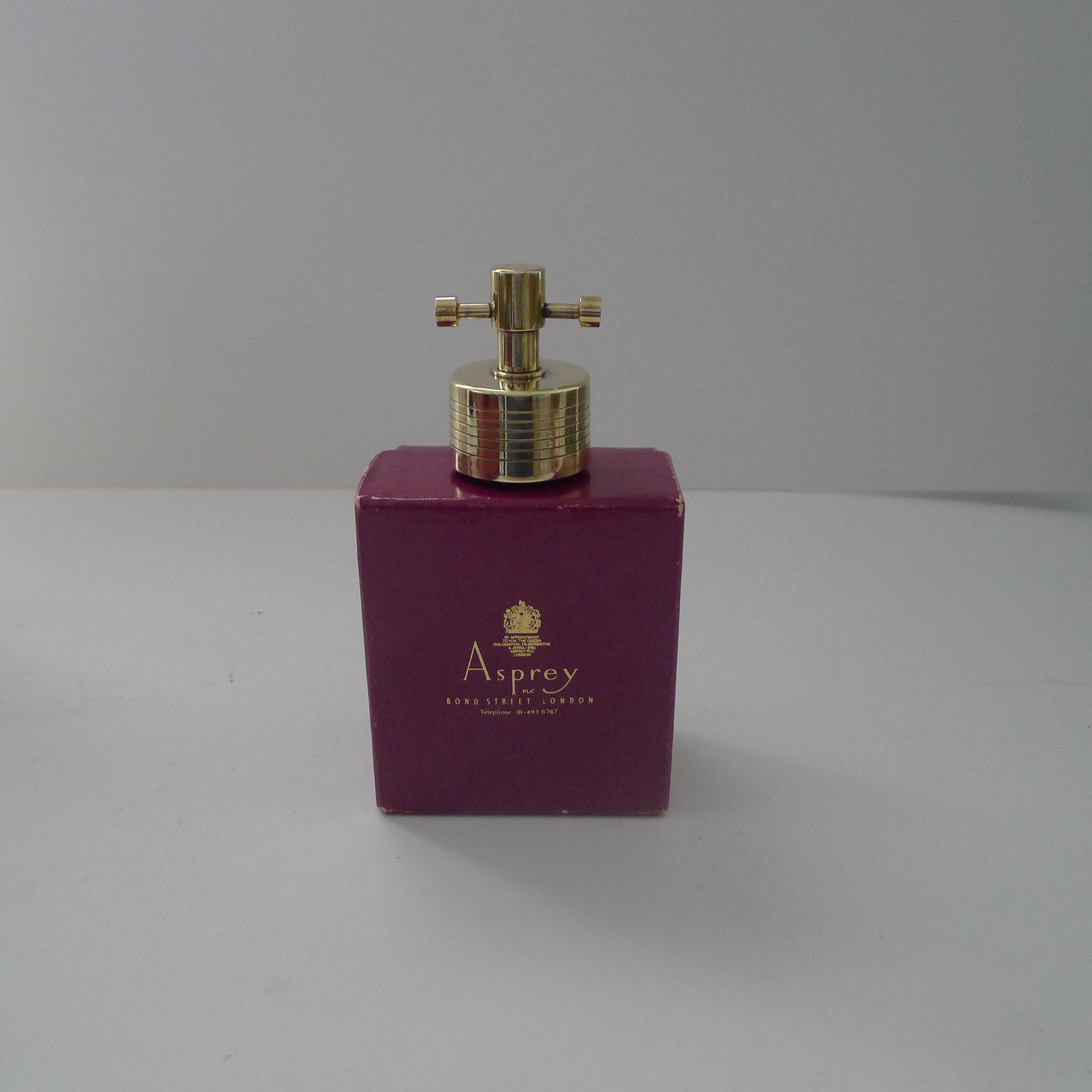 Asprey, London - Sello para botella de vino/champán chapado en oro fino en venta 9