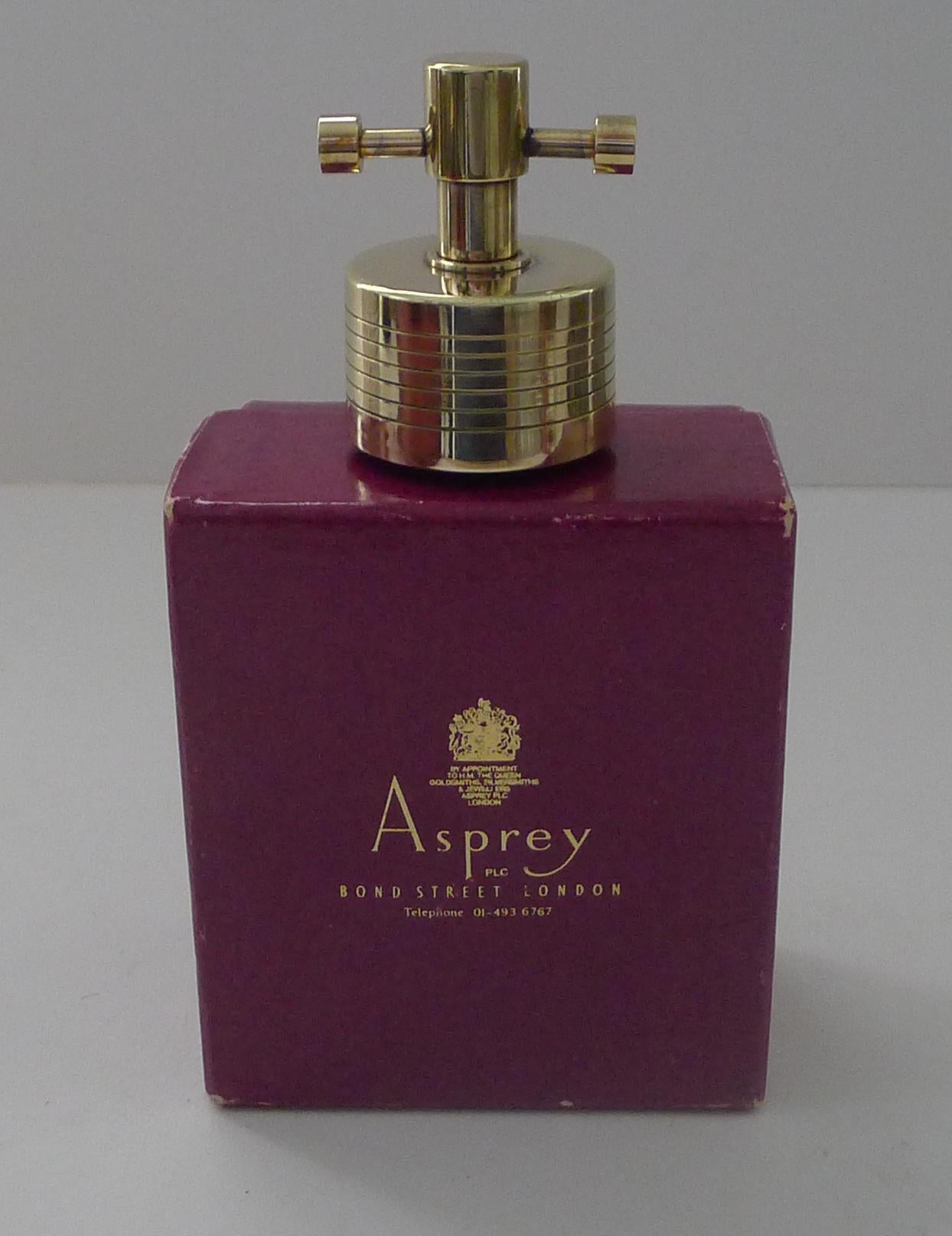 Asprey, London - Sello para botella de vino/champán chapado en oro fino en venta 10