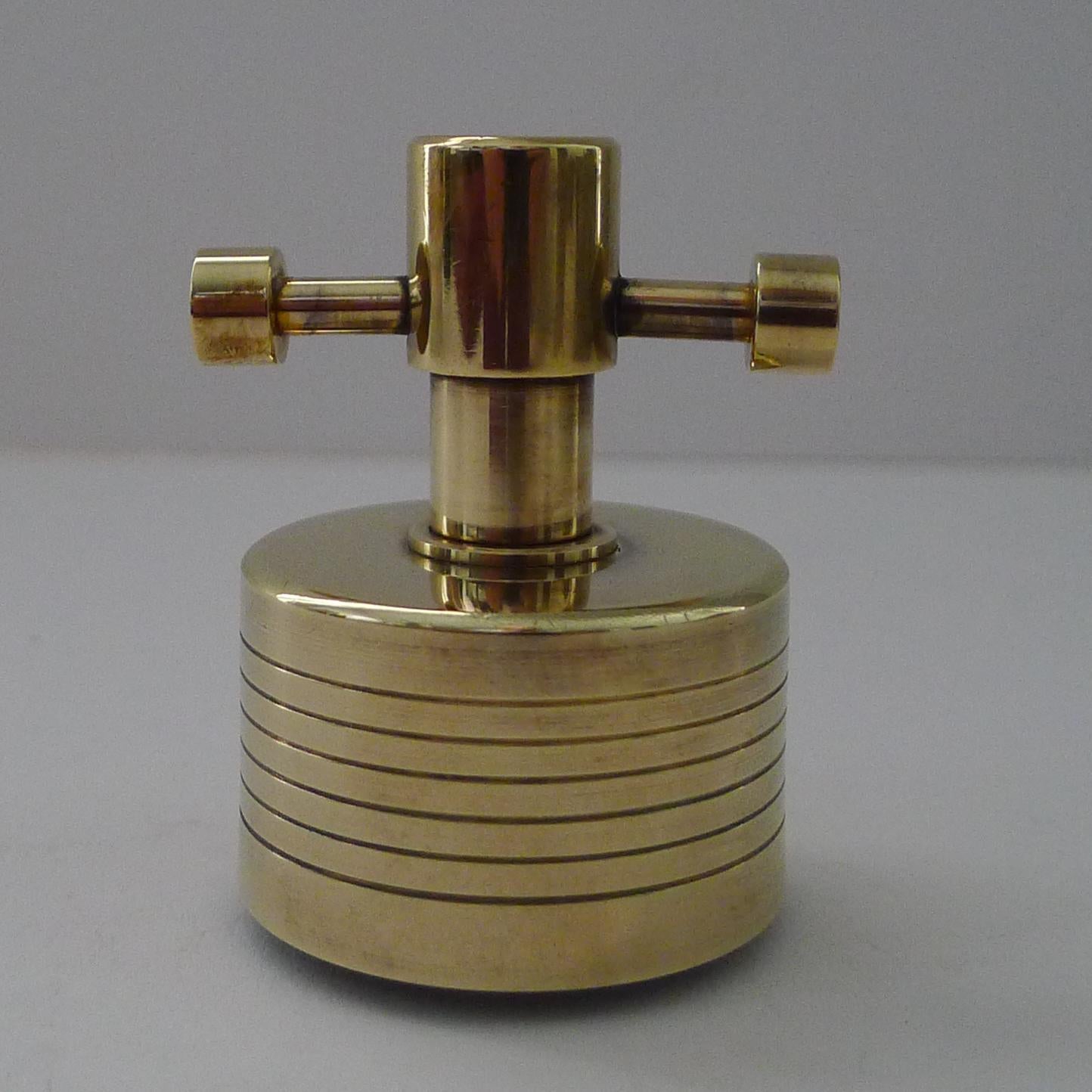 Asprey, London - Sello para botella de vino/champán chapado en oro fino Dorado en venta