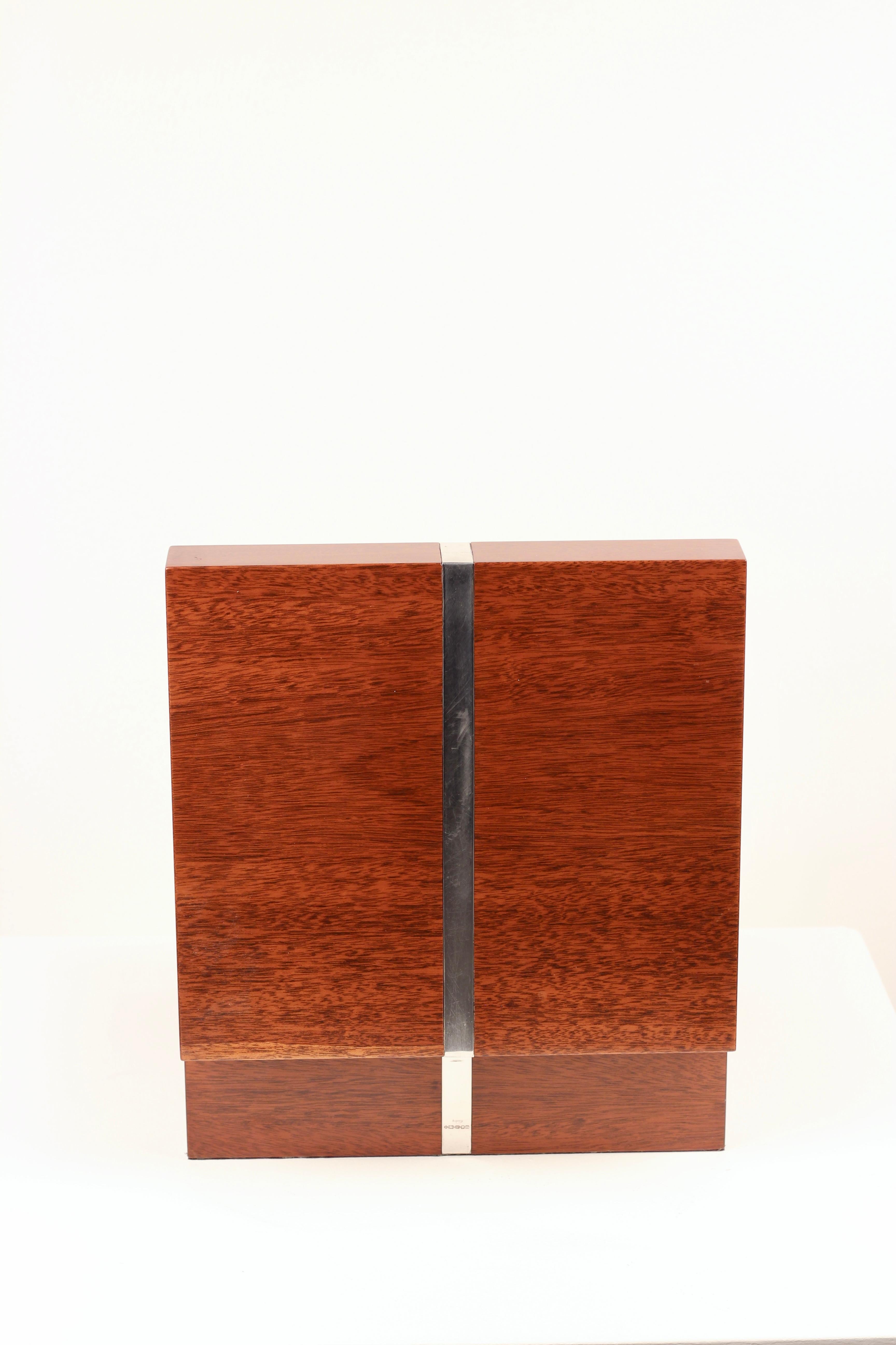 Asprey London Silver-Banded Rosewood Humidor with key and Hygrometer 2005 For Sale 1