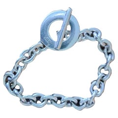 Asprey London silver watch fob bracelet