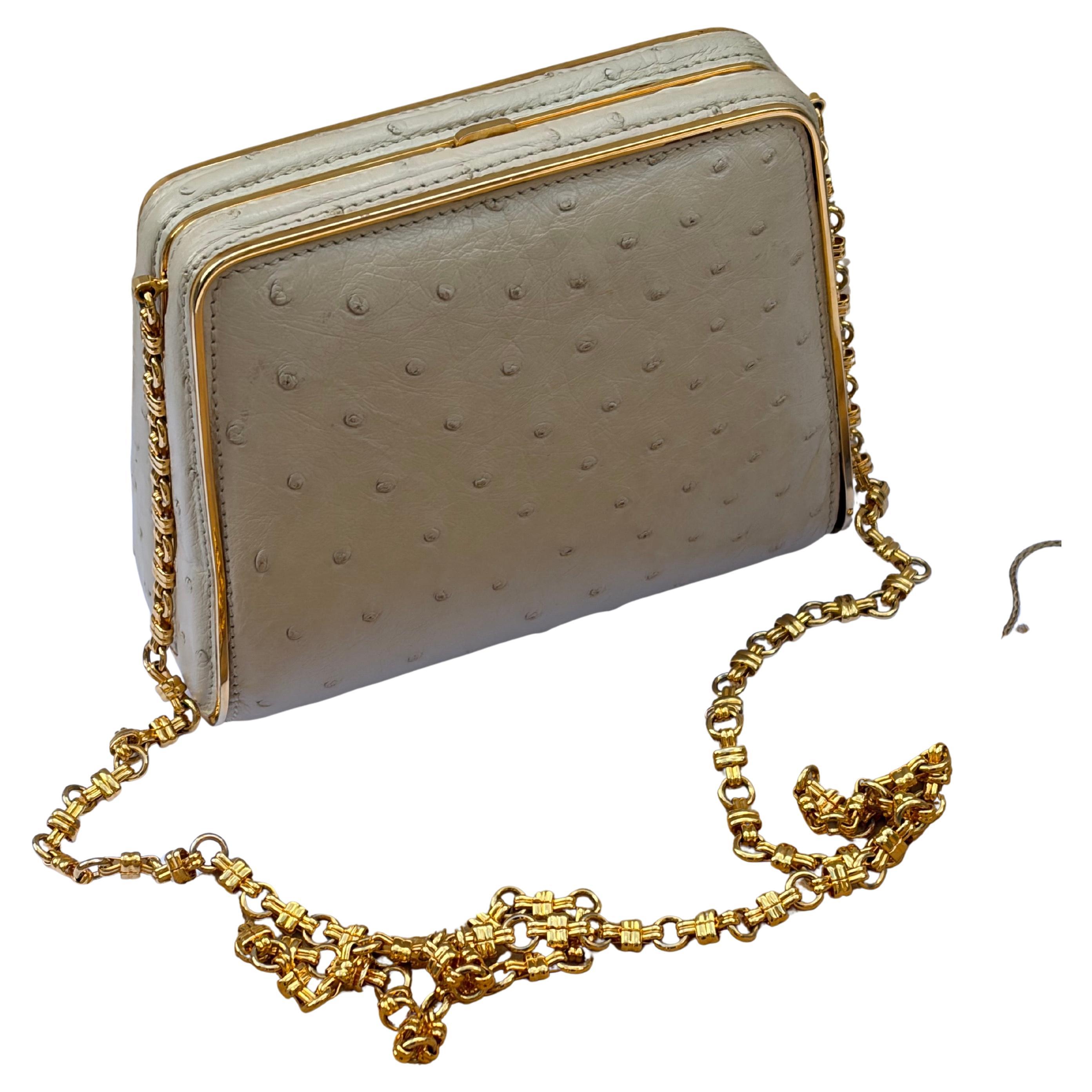 What brands use ostrich leather?