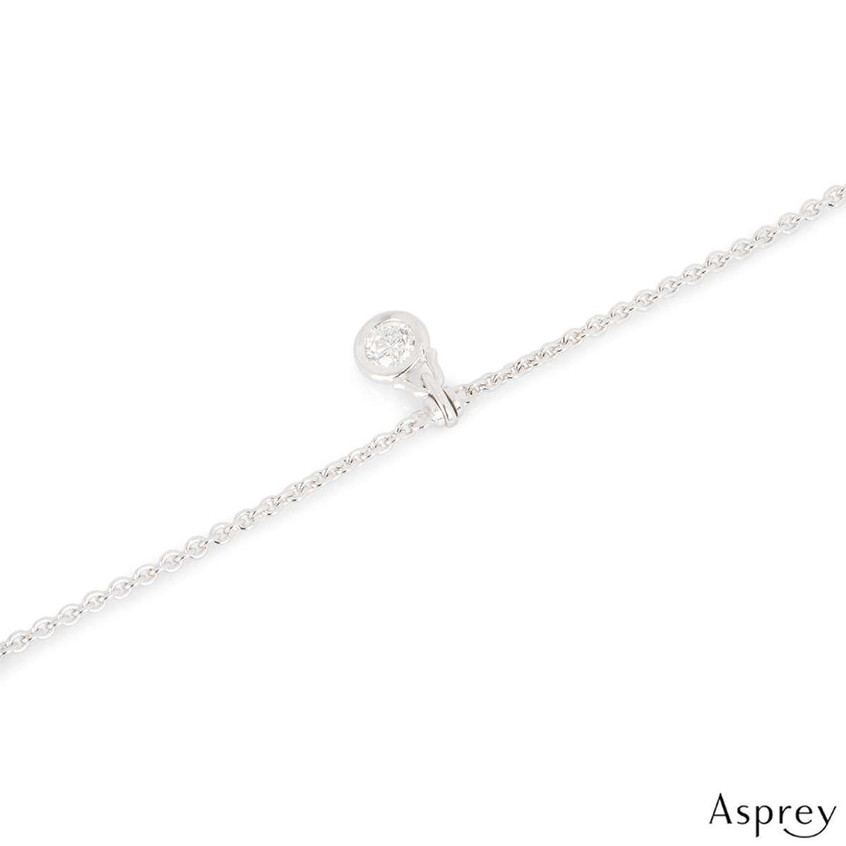 Round Cut Asprey Long Diamond Necklace 2.05 Carat