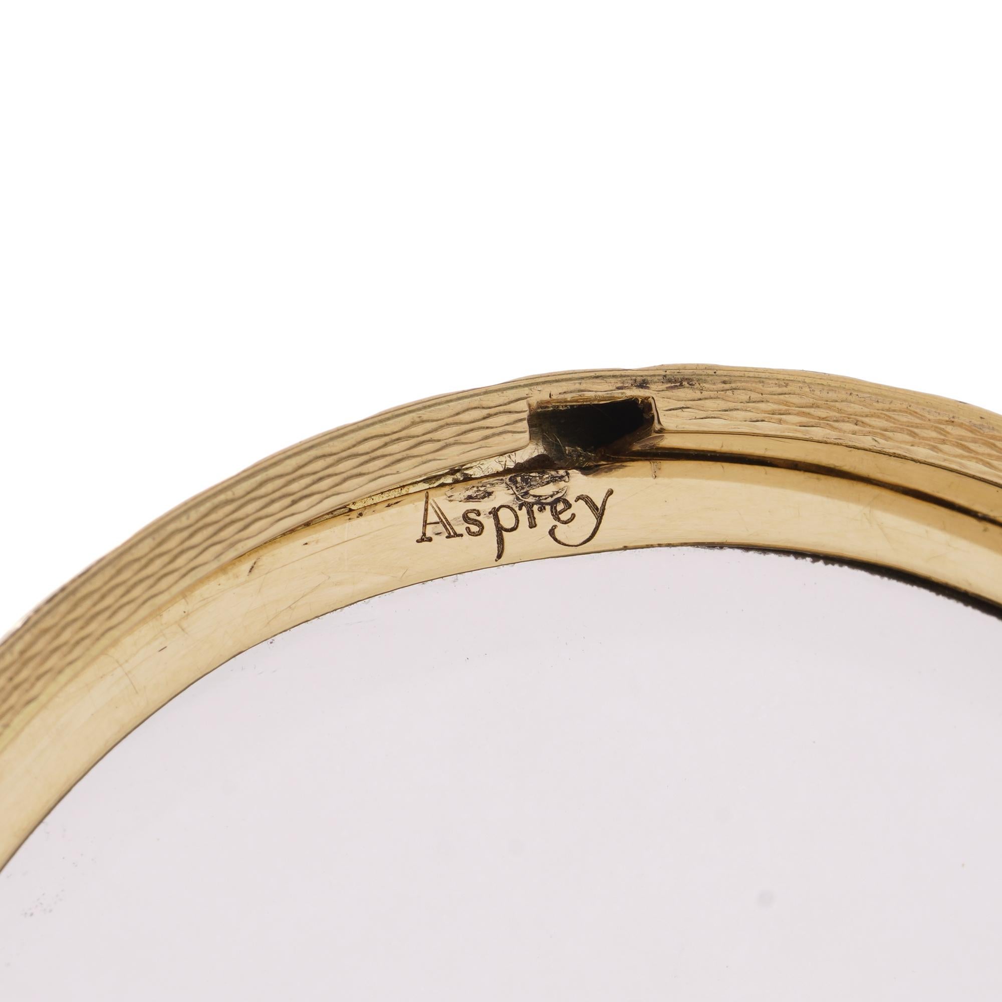 Asprey Mid Century compact avec miroir  en vente 3