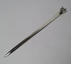 Asprey, Novelty Silver Fox Letter Opener, Chester 1928